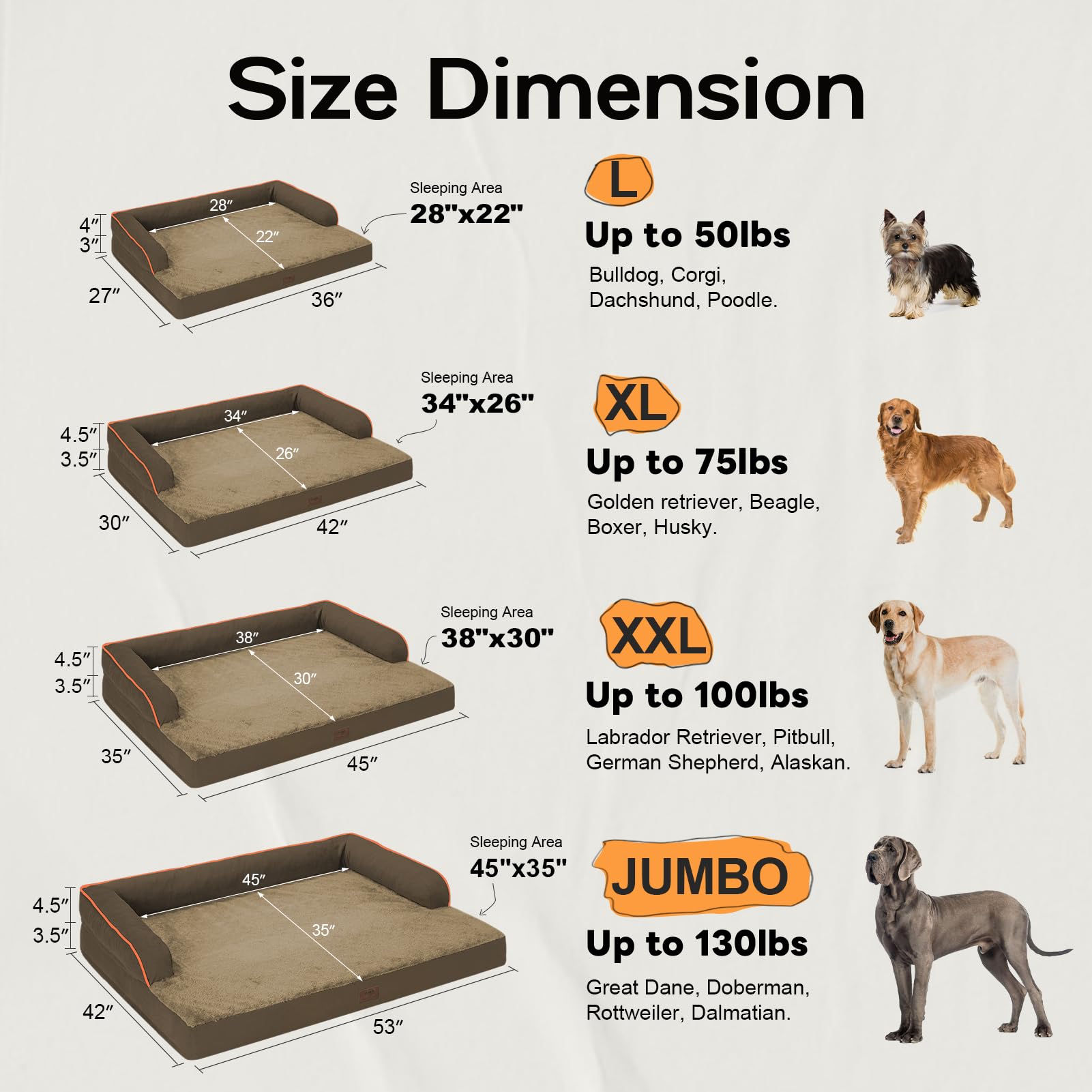 Orthopedic Large Dog Bed Washable, Orthopedic Dog Beds With Removable Cover, Large X Xl Pet Dog With Bolster, Washable Aqua Blue Large Dog Beds With Egg Foam For Medium Large Dogs