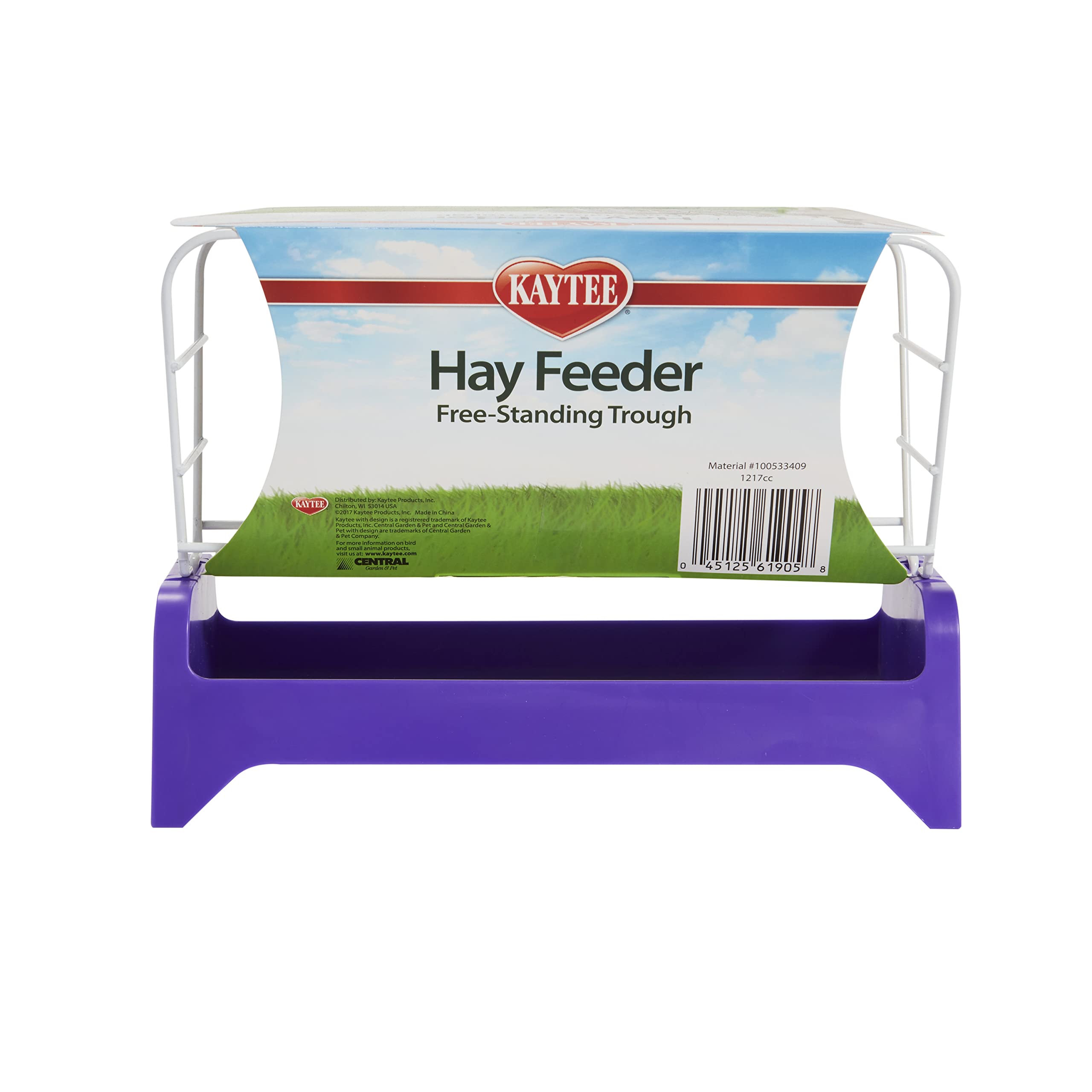 Kaytee Free Standing Trough Hay Feeder Assorted 7 Inches
