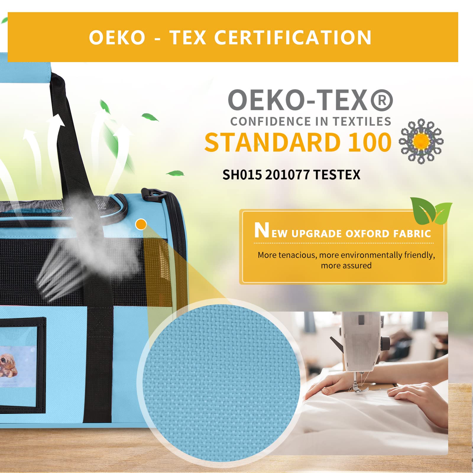 Seclato Cat Carrier Dog Carriers Airline Approved For Small Dogs, Kitten, Carriers For Small Medium Cats Under 15Lb, Collapsible