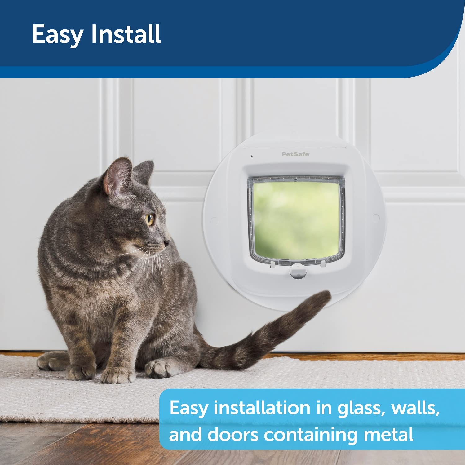 Petsafe Installation Adapter, Mounting Adapter For Installation Of Petsafe Microchip Cat Flap And Manual Cat Flap, For Glass, Wa