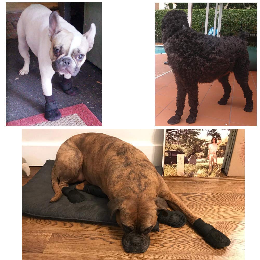 Hipaw Summer Breathable Dog Boots Nonslip Sole Paw Protector For Hardwood Floor