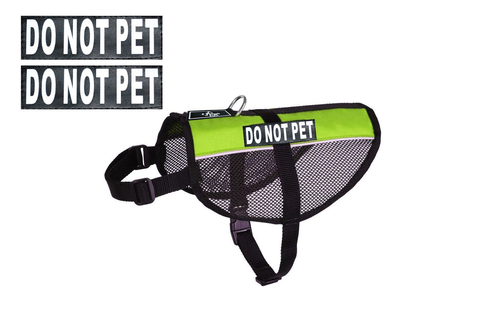 DO NOT PET Service Dog mesh vest Harness Cool Comfort Nylon for dogs Small Medium Large Purchase comes with 2 reflective DO NOT