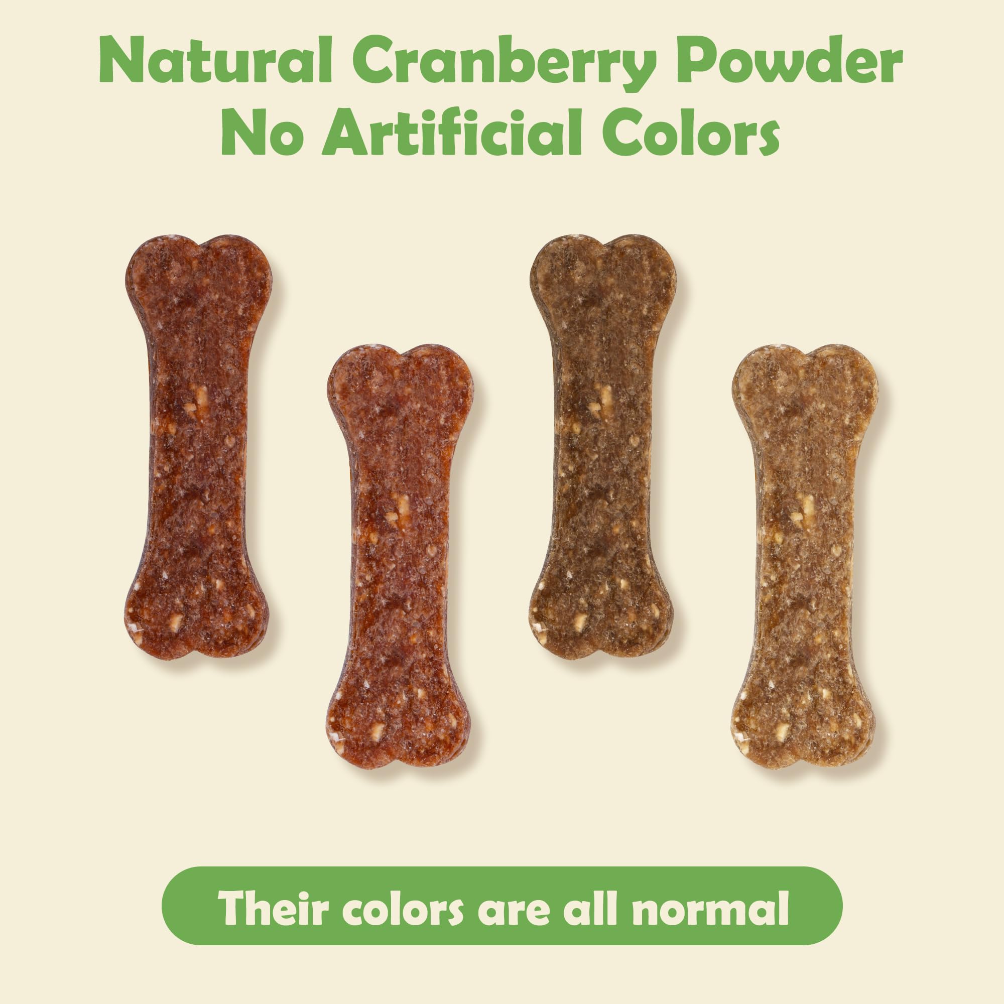 MON2SUN Dog Treats 2 Inch Chicken & Oat Treats with Cranberry Powder, Crunchy Biscuits for Small Dogs, Training Rewards, 21.16 o