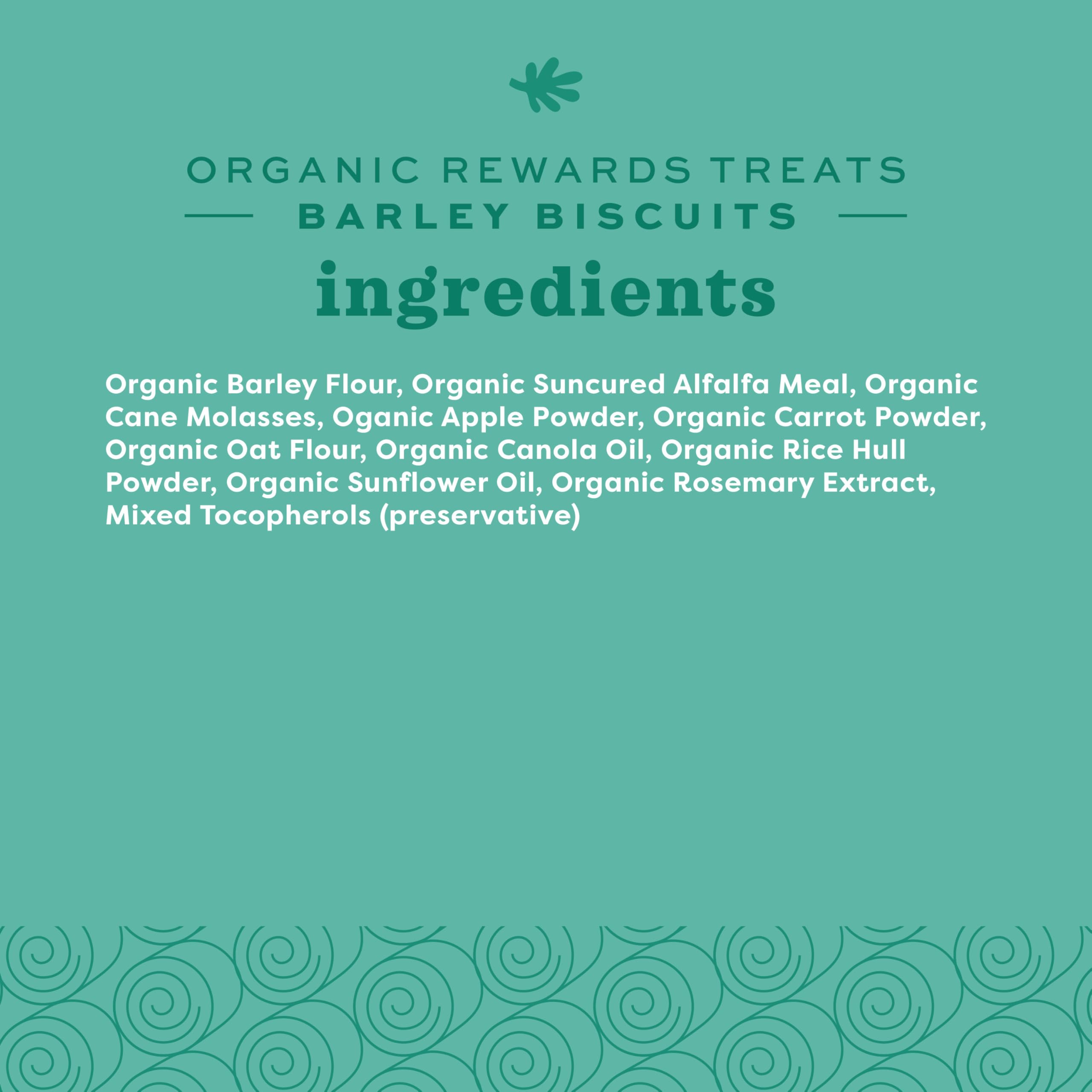 Oxbow Organic Barley Biscuits, Rabbit & Guinea Pig Treats, Organic Hamster & Bunny Treats with Barley, Apple & Carrot, Made in U