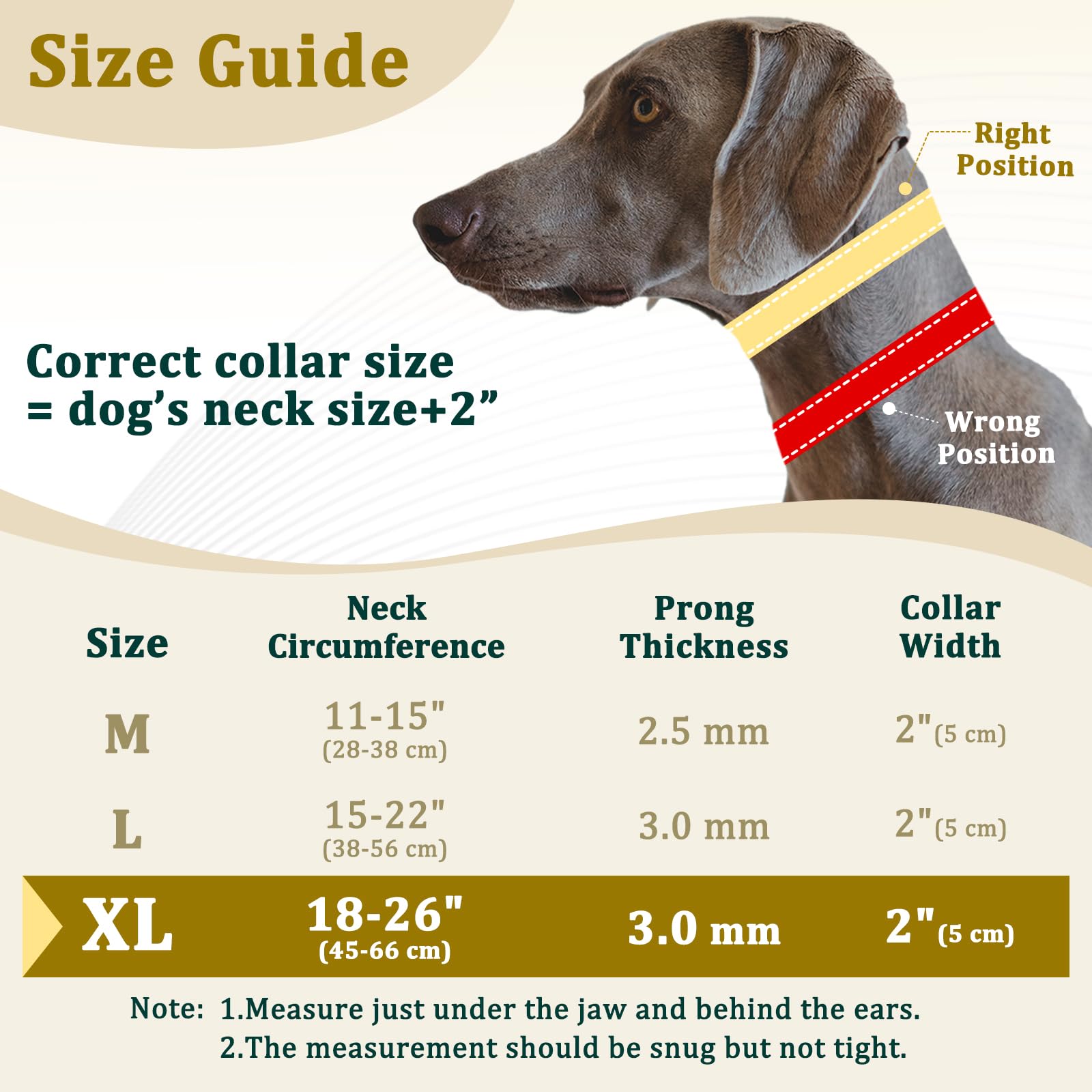 Mayerzon Prong Collar For Large Medium Dogs, Patented Reflective Pinch Collar With Metal Buckle, No Pull Adjustable Hidden Cover