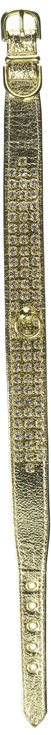 Dog, Puppy & Pet Collar, 73 Clear Crystal Jewelry Set Gold 16