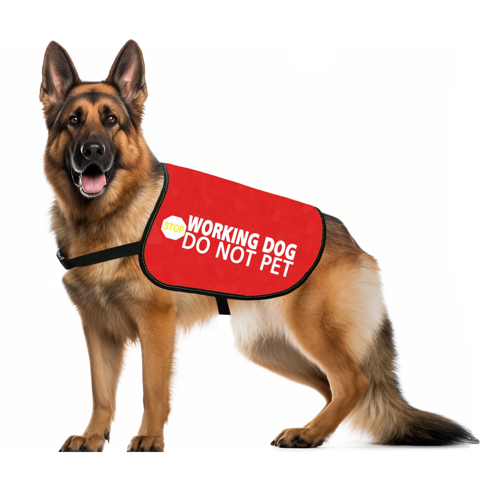 Jxgzso Nervous Dog Jacket Vest Service Dog Working Dog Do Not Pet Anxious Dogs Scared Dogs Slogan Warning Vest (Working Not Pet 