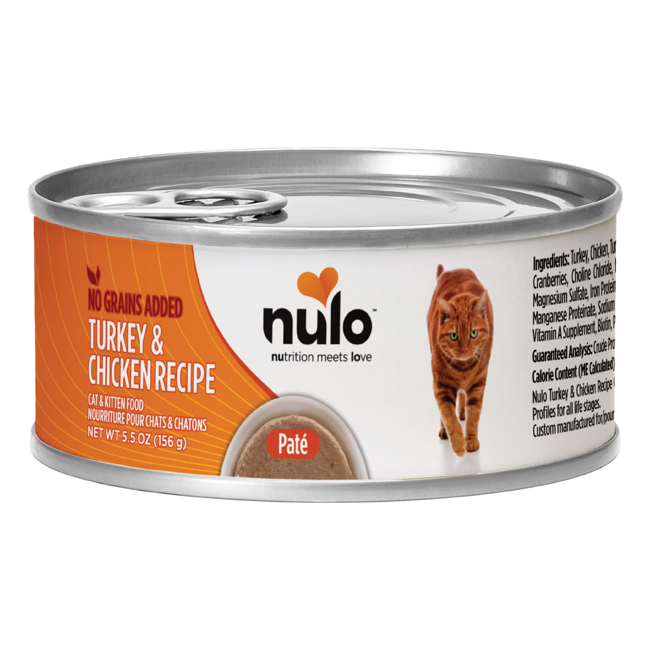 Nulo Freestyle Cat & Kitten Wet Pate Canned Cat Food, Premium All Natural Grain-Free, with 5 High Animal-Based Proteins &Vitamin