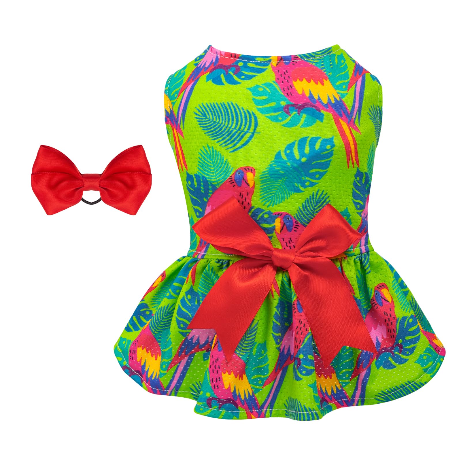 Cutebone Dog Mesh Dress Puppy Sundress Pet Outfit Summer Fashion For Small Dogs Girl Cat Clothes Bf24M