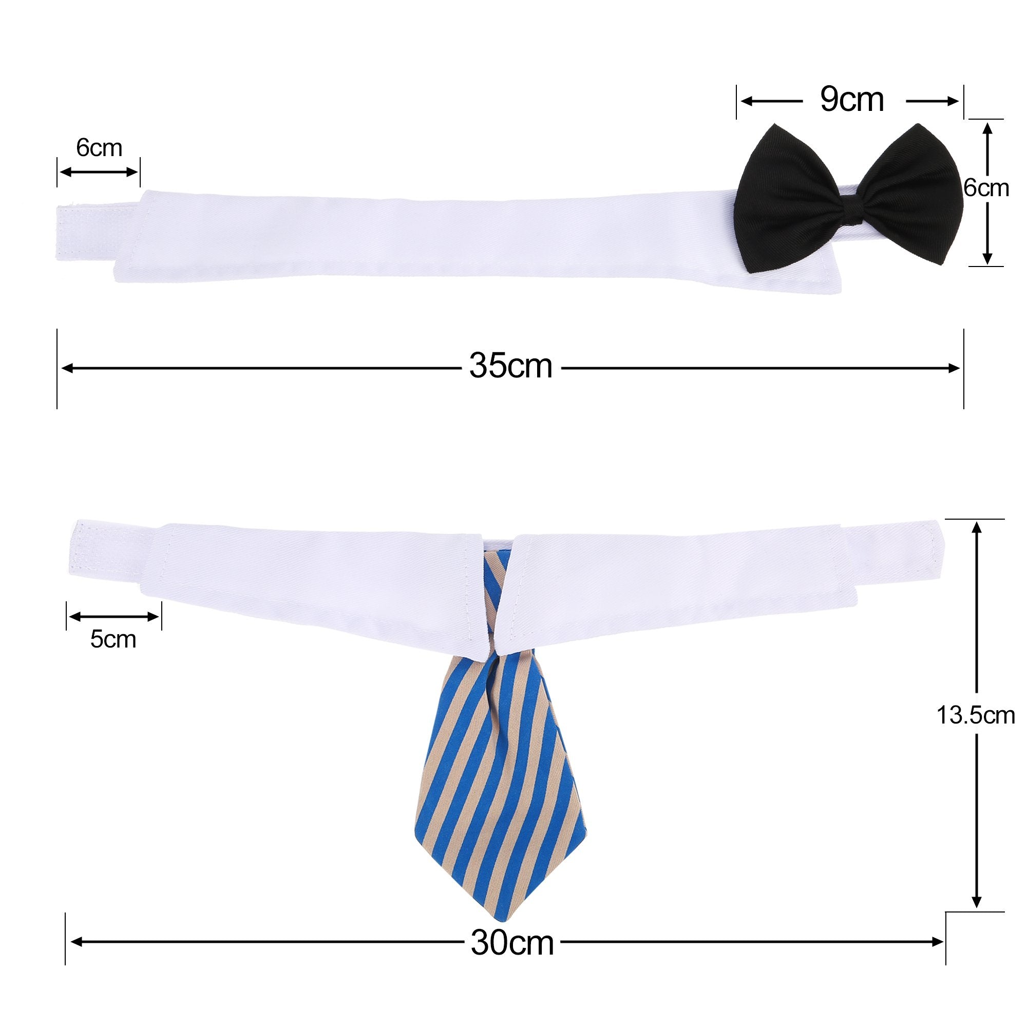 Shappy 3 Pieces Dog Cat Bow Tie Pet Costume Cat Wedding Bowtie Formal Dog Collar Adjustable Necktie Collar For Cat Small Puppy Grooming Accessories