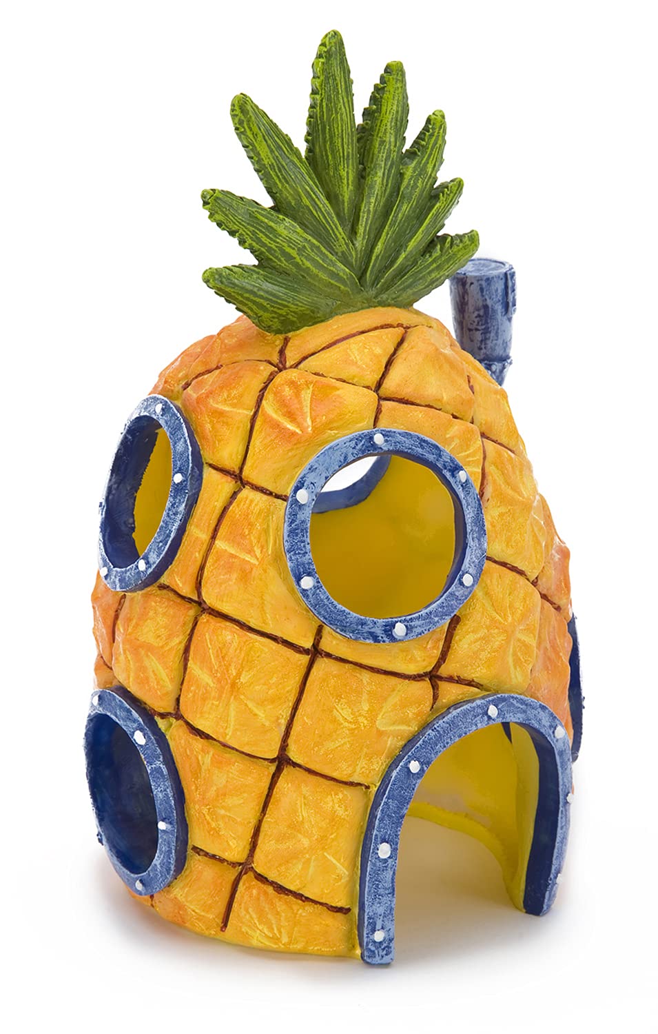 Penn-Plax Spongebob Squarepants Officially Licensed Aquarium Ornament - Spongebobs Pineapple House - Large