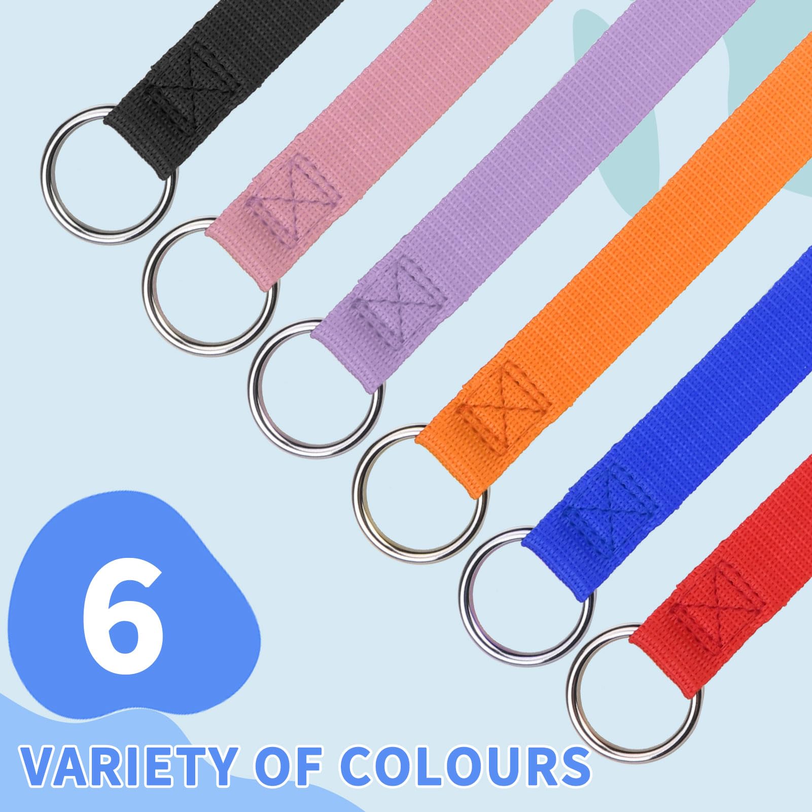 Homimp Slip Lead Dog Leash 6 Ft- 6 Pcs Bulk Colors Kennel Control Leashes For Small Medium Large Dogs Puppy Animal Rescue, Groom