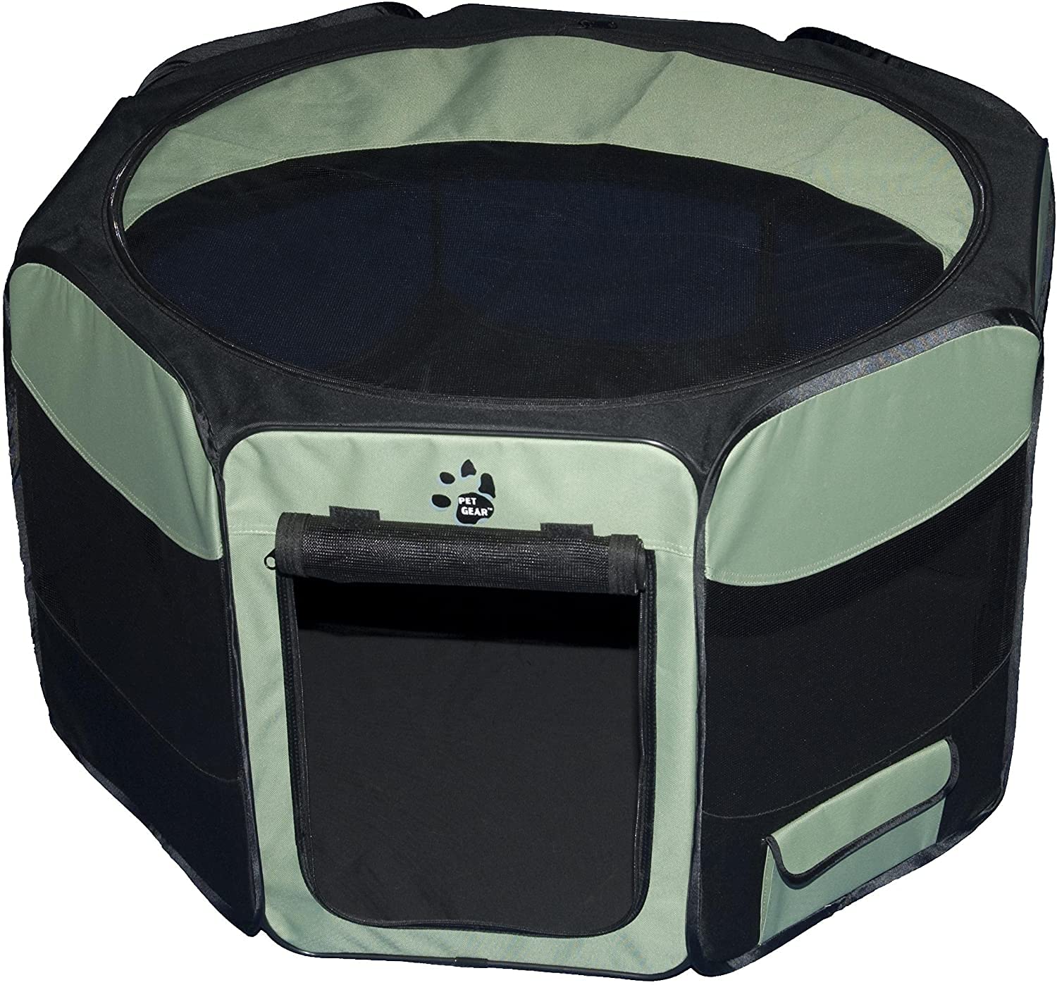 Pet Gear Travel Lite Portable Play Pen/Soft Crate With Removable Shade Top For Dogs/Cats/Rabbits, Easy-Fold + Built-In Stay Fold