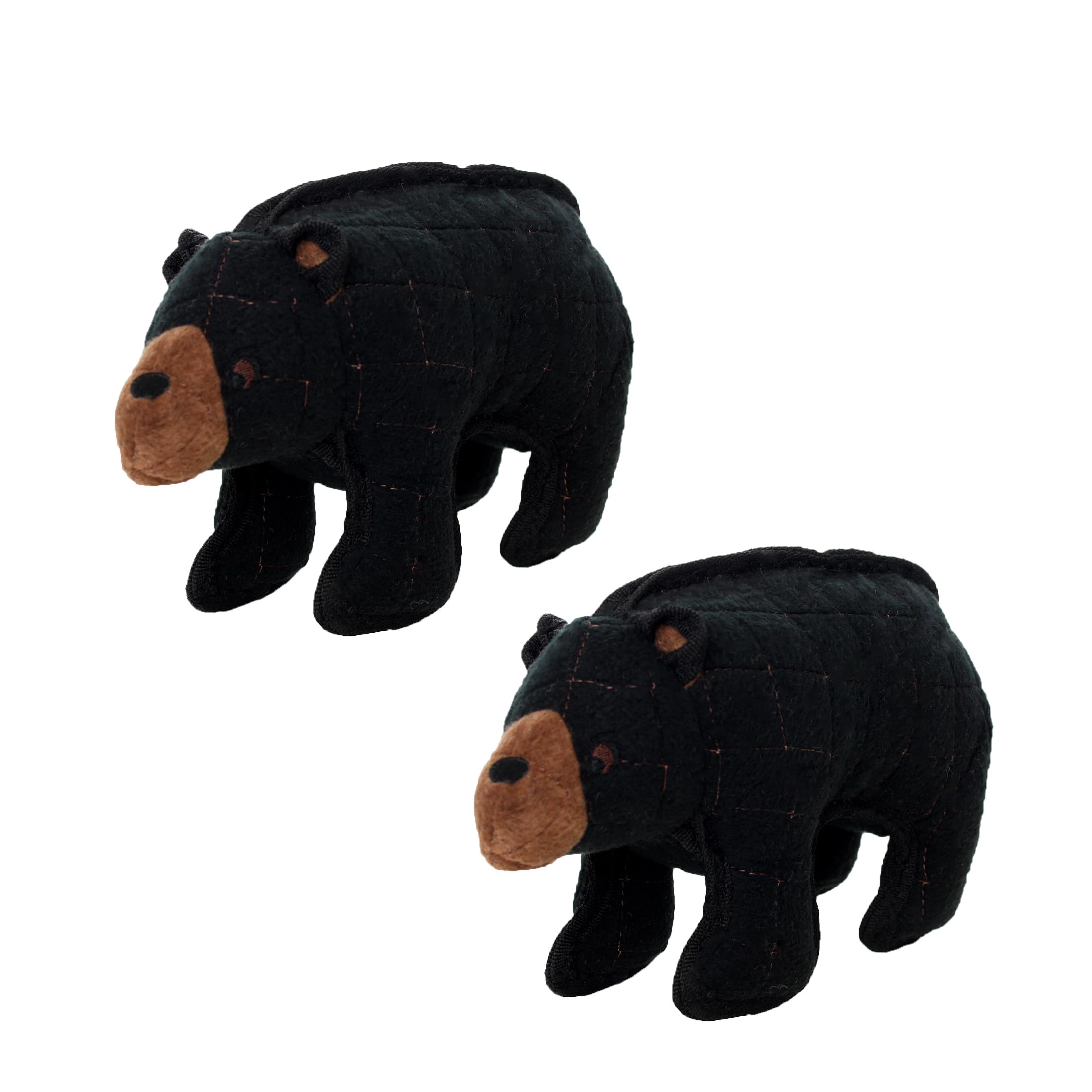 TUFFY - 2 Pack Original : Bear Dog Toy : Ultra Durable Plush Dog Toy with Multiple Layers & Reinforced Seams, Washable and Float