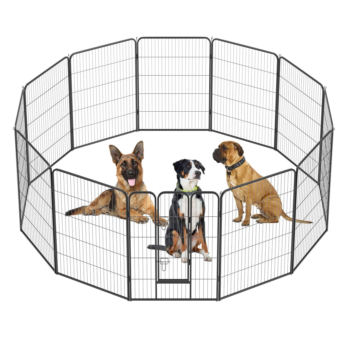 Bestpet Dog Playpen Indoor 40 Inch Height 12 Panels Dog Pen For Medium And Large Dogs, Exercise Pen Pet Dog Fence With Doors Pet