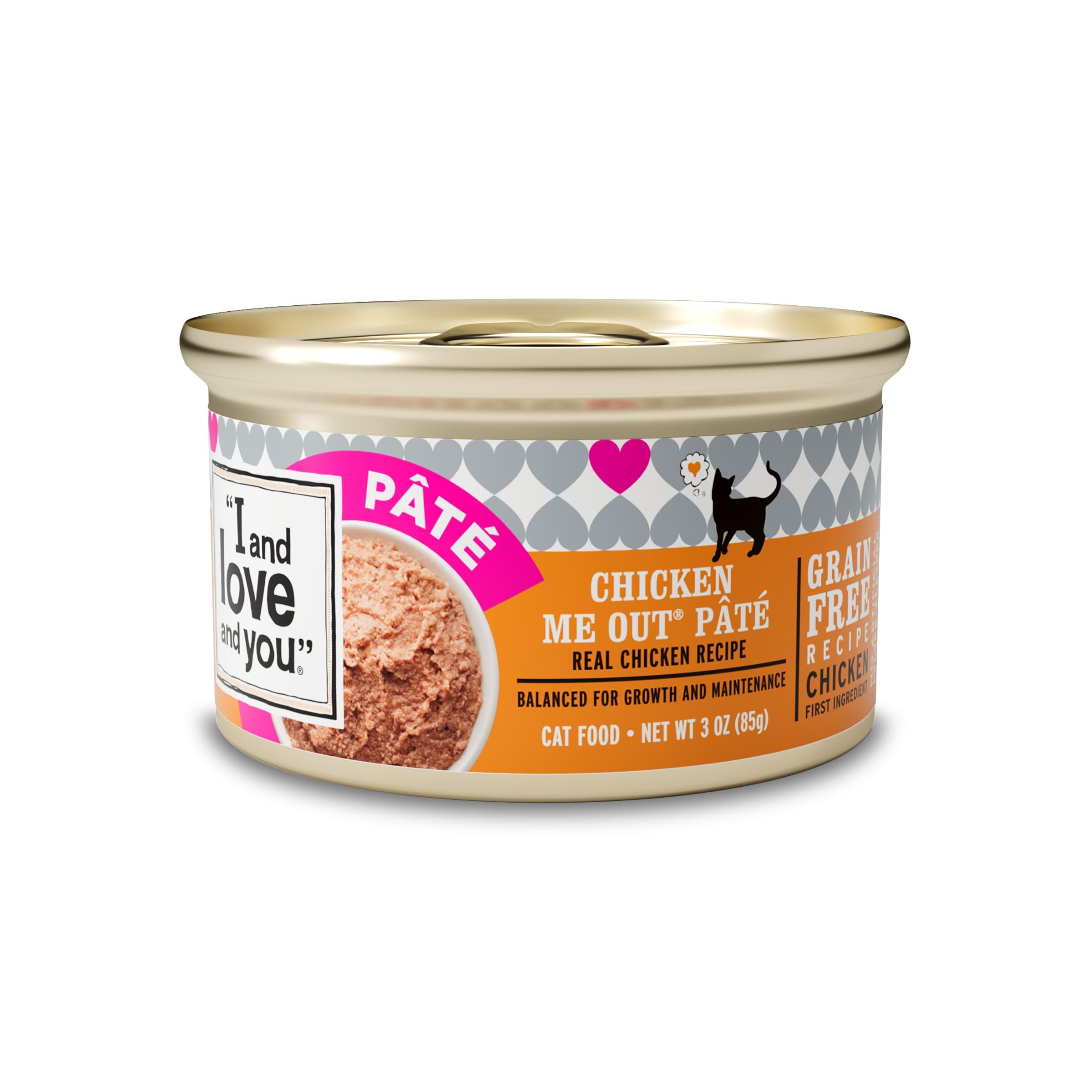 I and love and you Wet Cat Food - Chicken Me Out Pt   - Chicken Recipe, Grain Free, Filler Free, 3oz Pack of 24 Cans