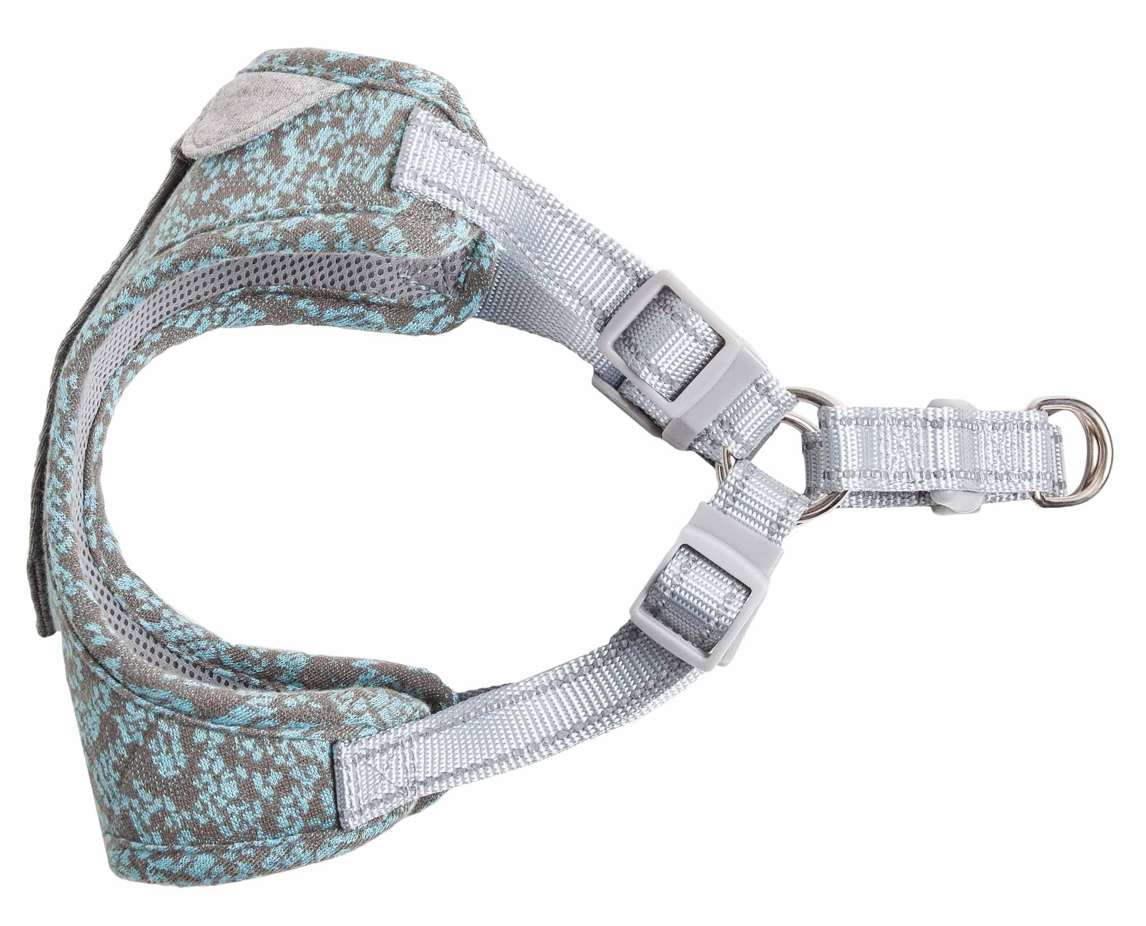 Pet Life  'Fidomite' Dog Harness with Built-in Designer Textured Dog Collar Necktie - Pet Harness with Reversible and Breathable