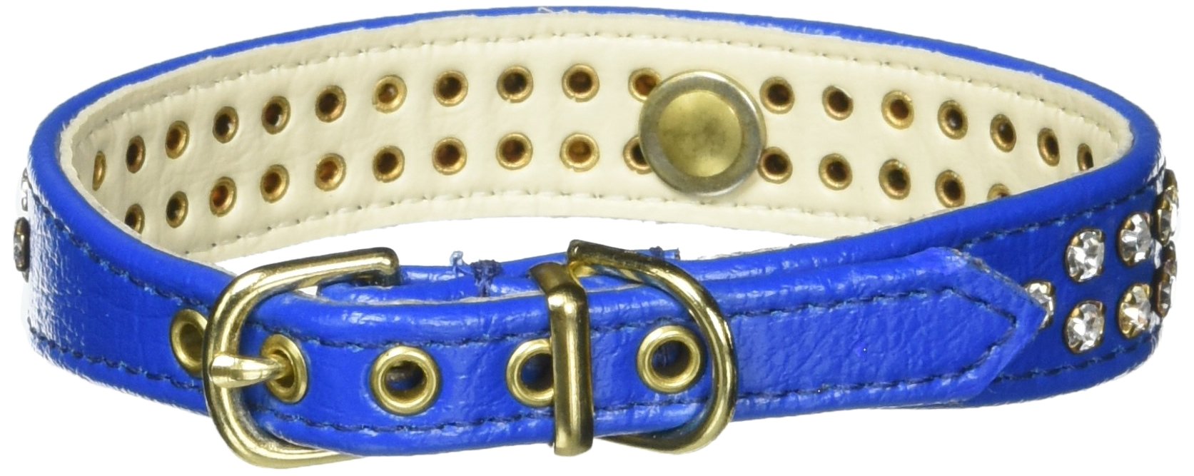 Dog, Puppy & Pet Collar, 72 Clear Crystal Jewelry Set Blue 14