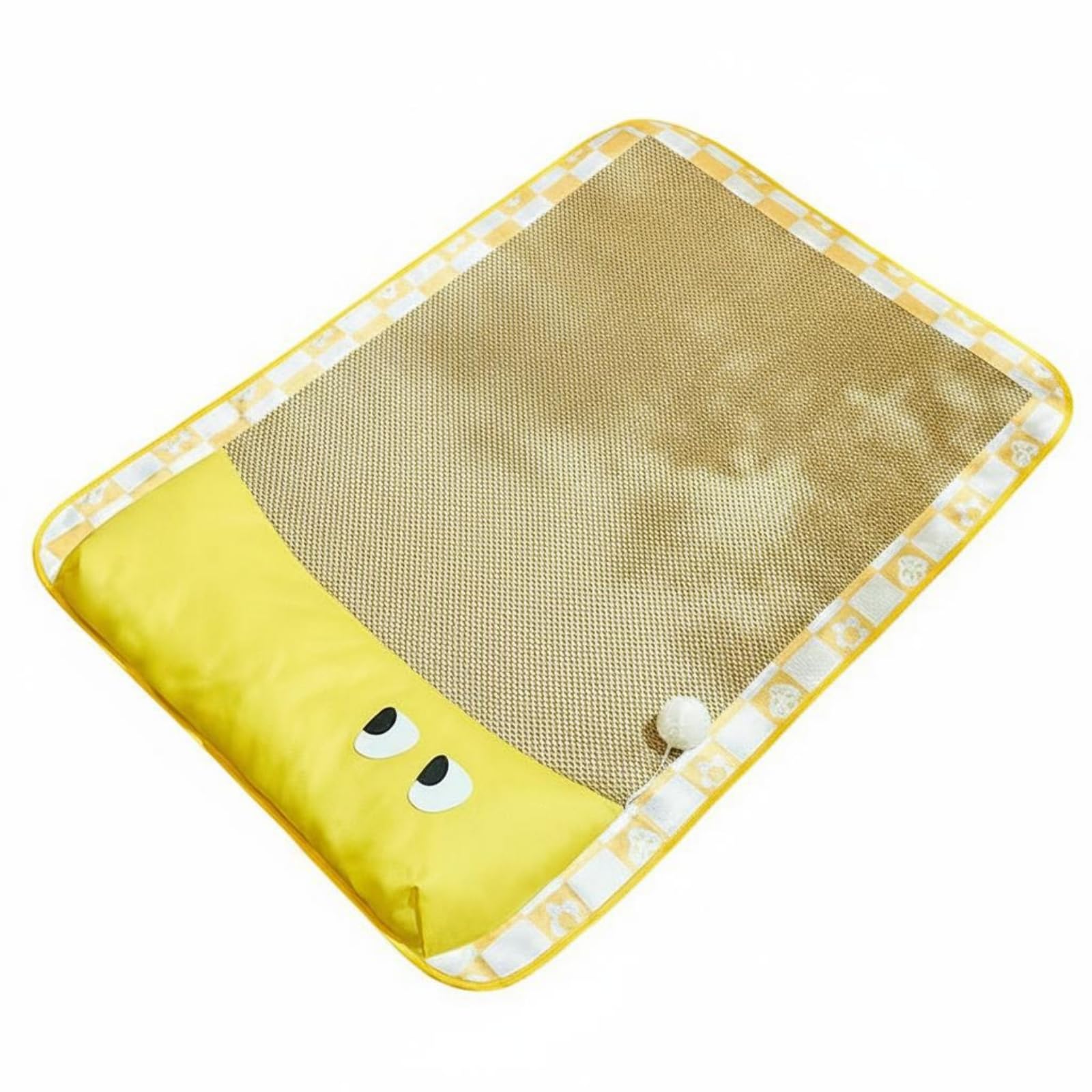 STYLEHEAVEN Breathable Pet Cooling Pad NonSlip Dog Cooling Mat Portable Ice Silk Pet Pad Foldable for Dogs, Cats, Summer, Yello