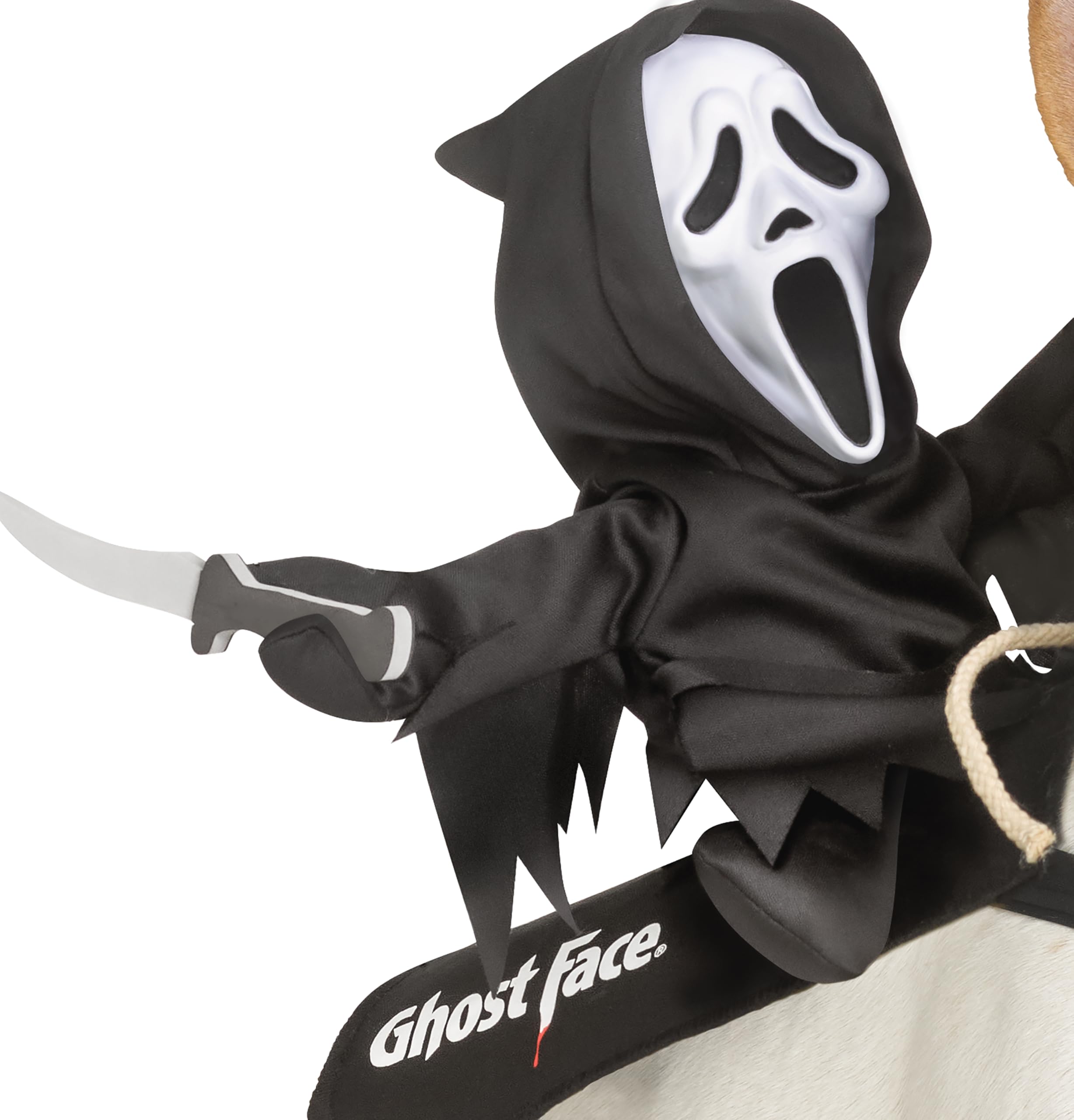 Ghost Face Rider Vest Pet Costume | S/M