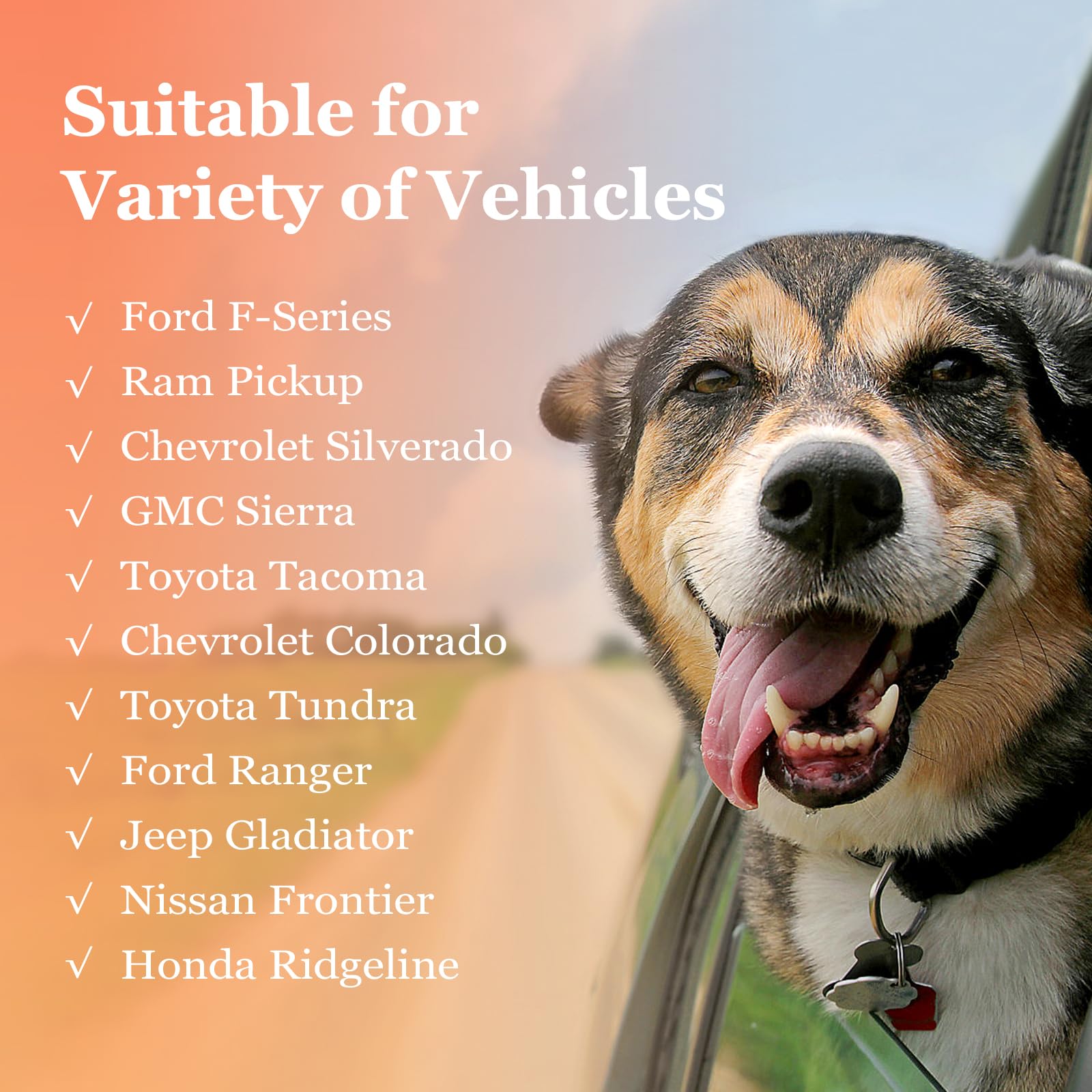 Mancro Xxl Floor Dog Hammock For Truck With Flip Up Rear Seats, Waterproof Dog Seat Cover For Back Seat, Full Back Seat Floor Pr