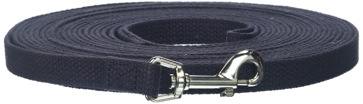 Omnipet Leather Brothers 30-Feet Web Lead, Small, Black