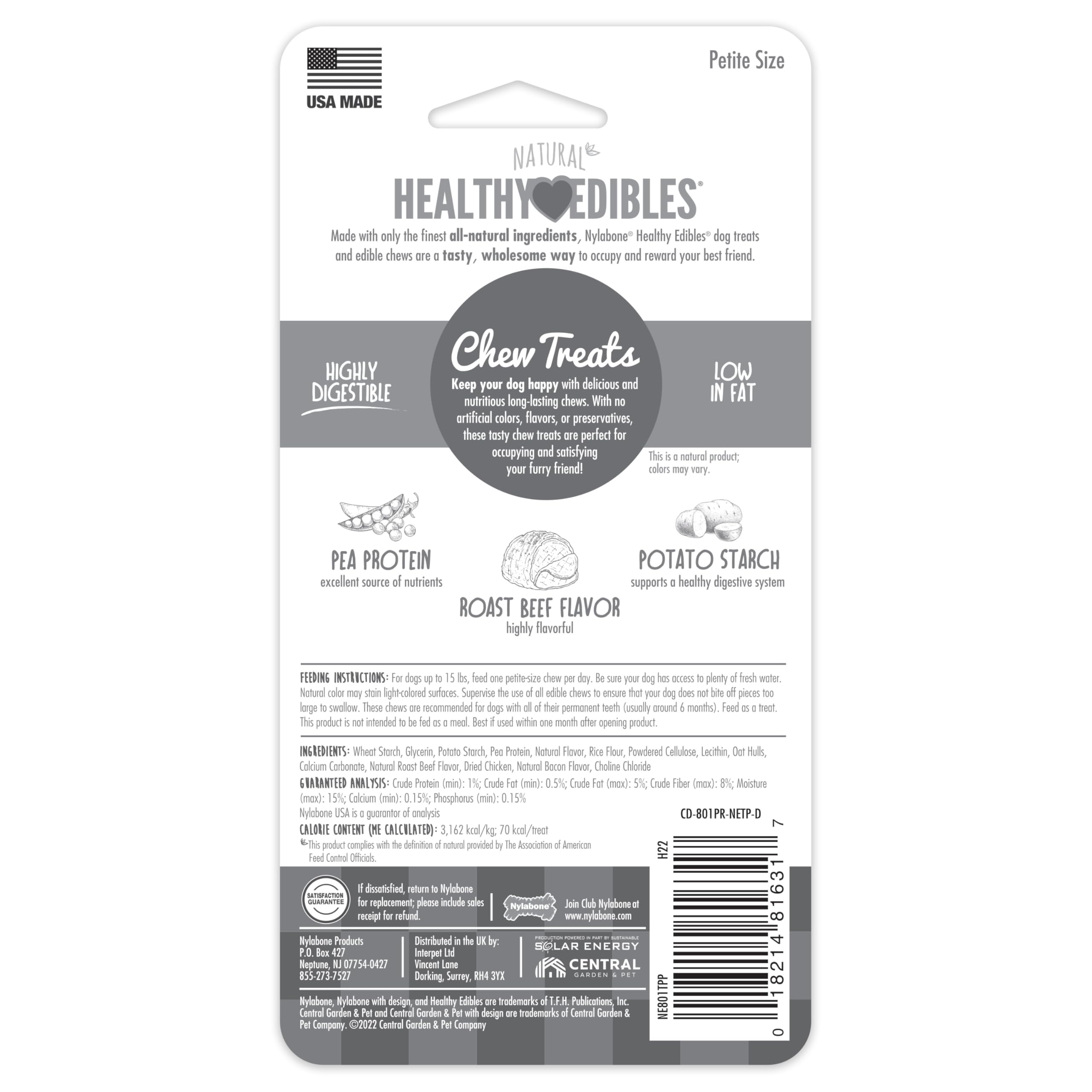 TFH 2PK PET ROAST BEEF BONE EDIBLE