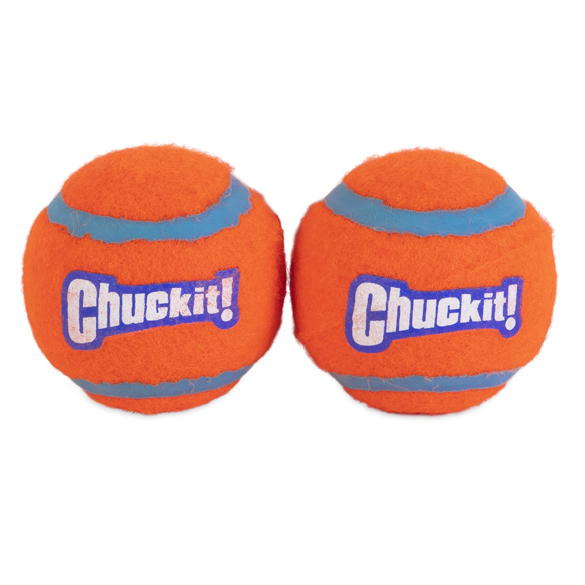Chuckit! Dog Tennis Ball Toy, Small 2" Diameter for Dogs 0-20 lbs, Orange, Pack of 2, Model 71021