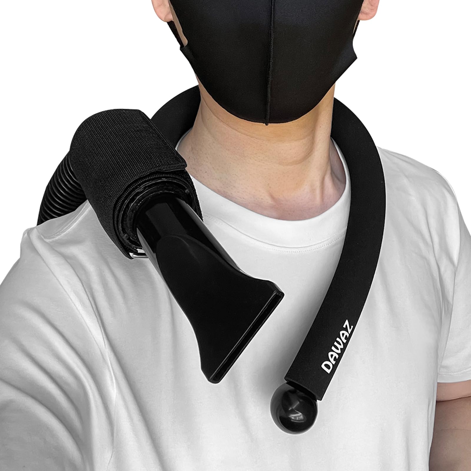 Dawaz Pet Grooming Dog Hair Dryer Water Blowing Machine Neck Hanging Bracket Universal Adjustment Free Your Hands (D2), Black