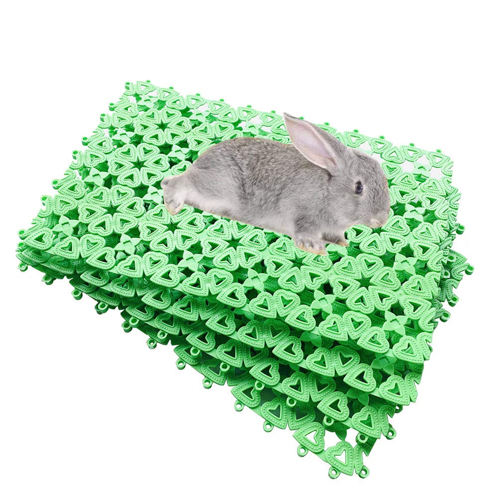 Hamiledyi Rabbit Cage Mats 6 Pcs Rabbit Resting Mat For Wire Floor Cages Plastic Bunny Feet Pad Playpen Feet Mats Floor Feet Pads For Rabbits Bunnies Chinchillas Guinea Pigs And Other Small Animals