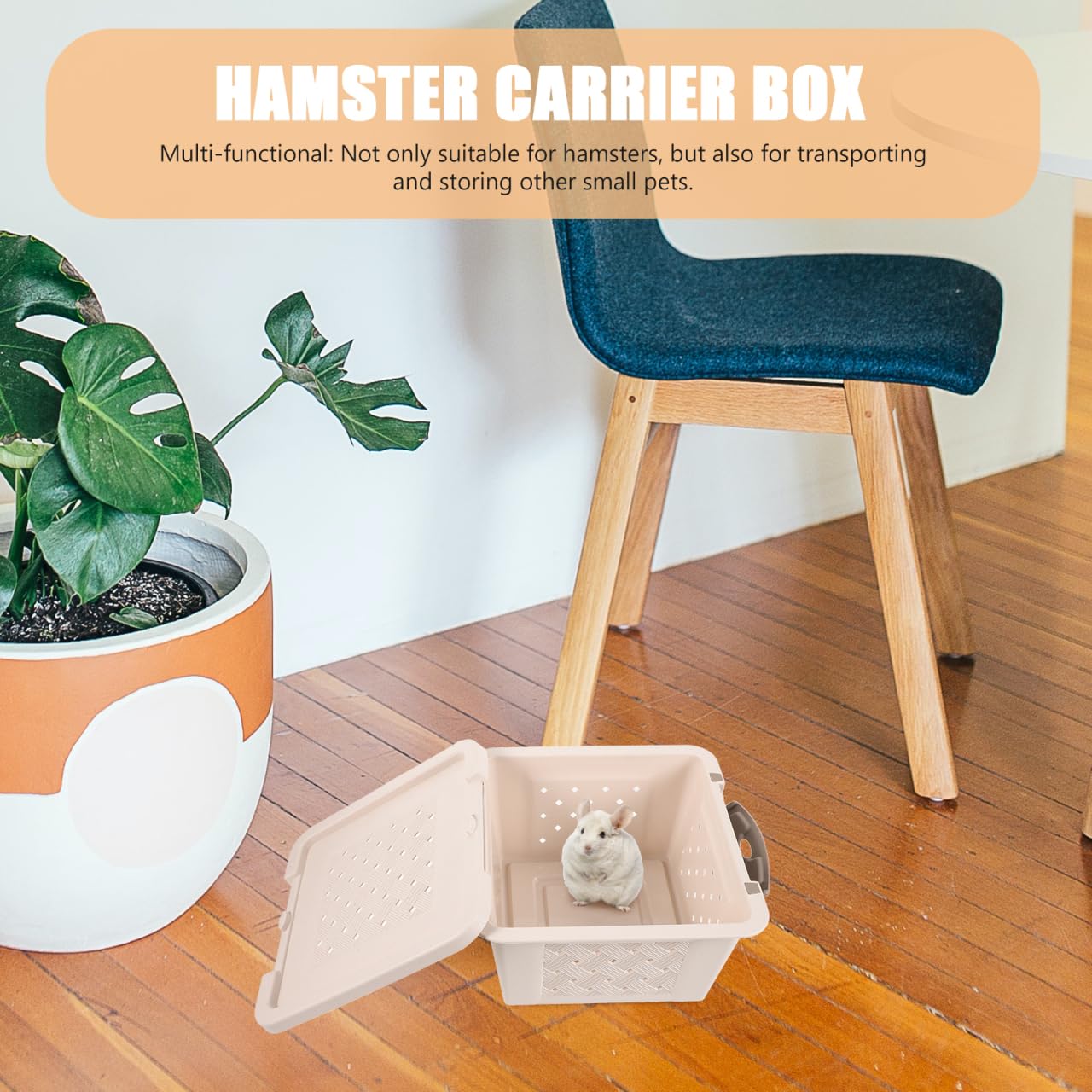 Buguuyo Box Hamster Transport Box Storage Bins Hamster Cage Guinea Pigs Cages Guinea Pig Case Bird Carrier Small Animal Carriers