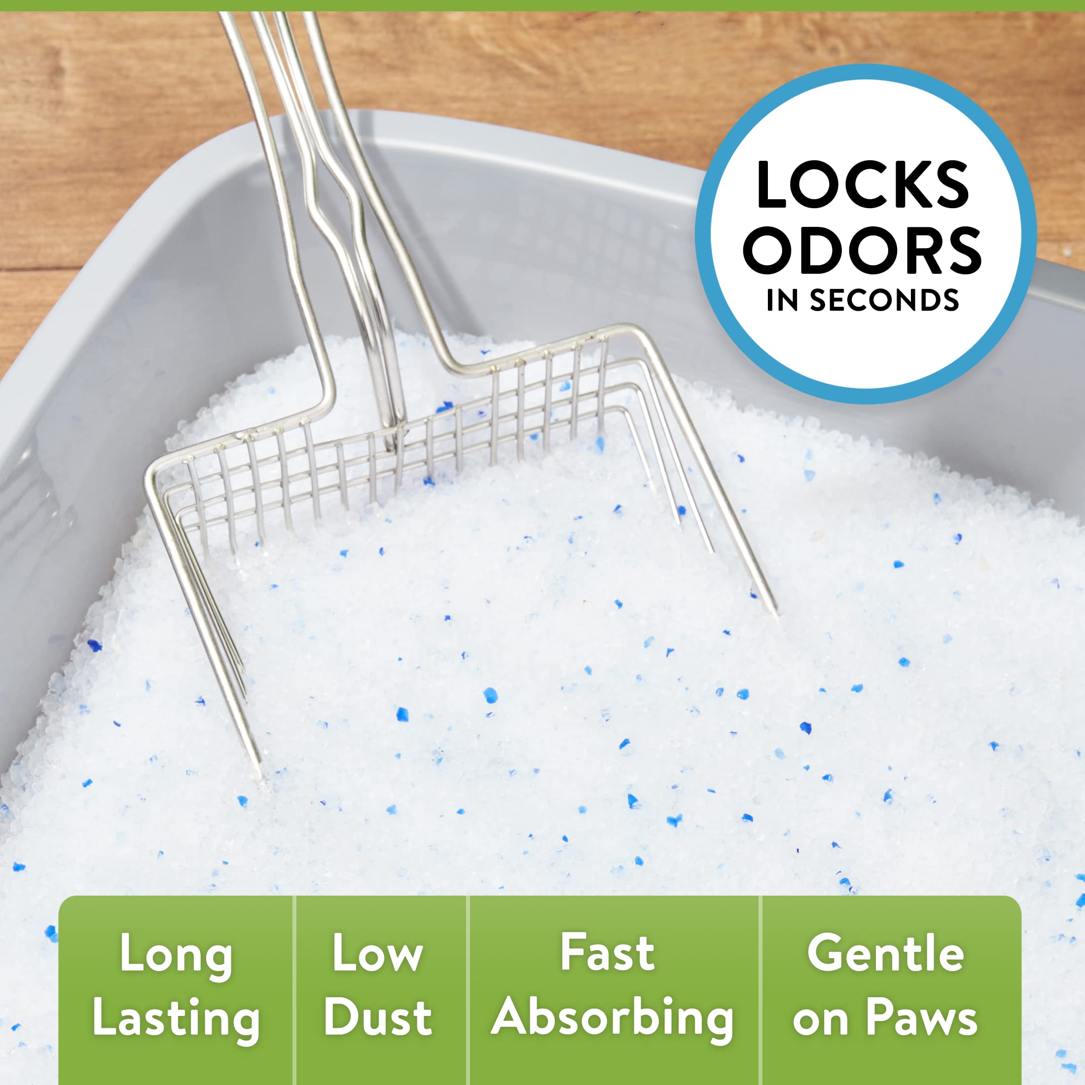 Muhu Vibrant Life Mini Crystal Unscented Cat Litter, 8 Lb (8 Lbs)