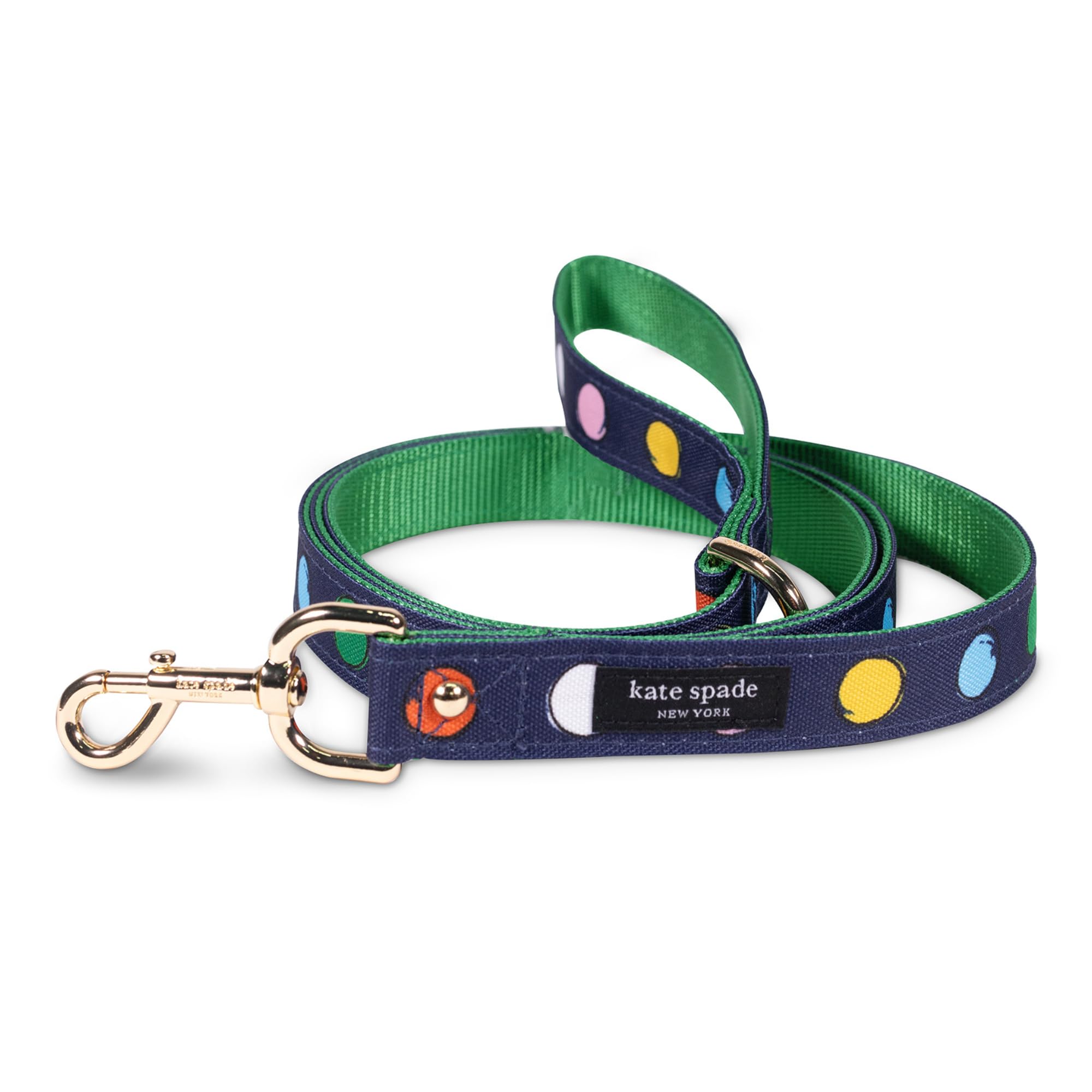 Kate Spade New York 6Ft Dog Leash, Heavy Duty Leash For Female Or Male Dogs, Cute Pet Leash With Gold Metal Hardware, Long Dog L