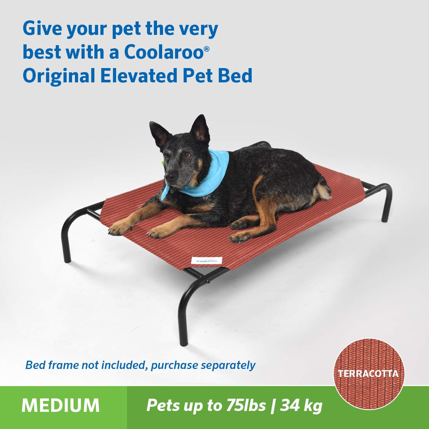 Original Pet Bed Replacement Cover - Terracotta - Medium (35' X 25.5')