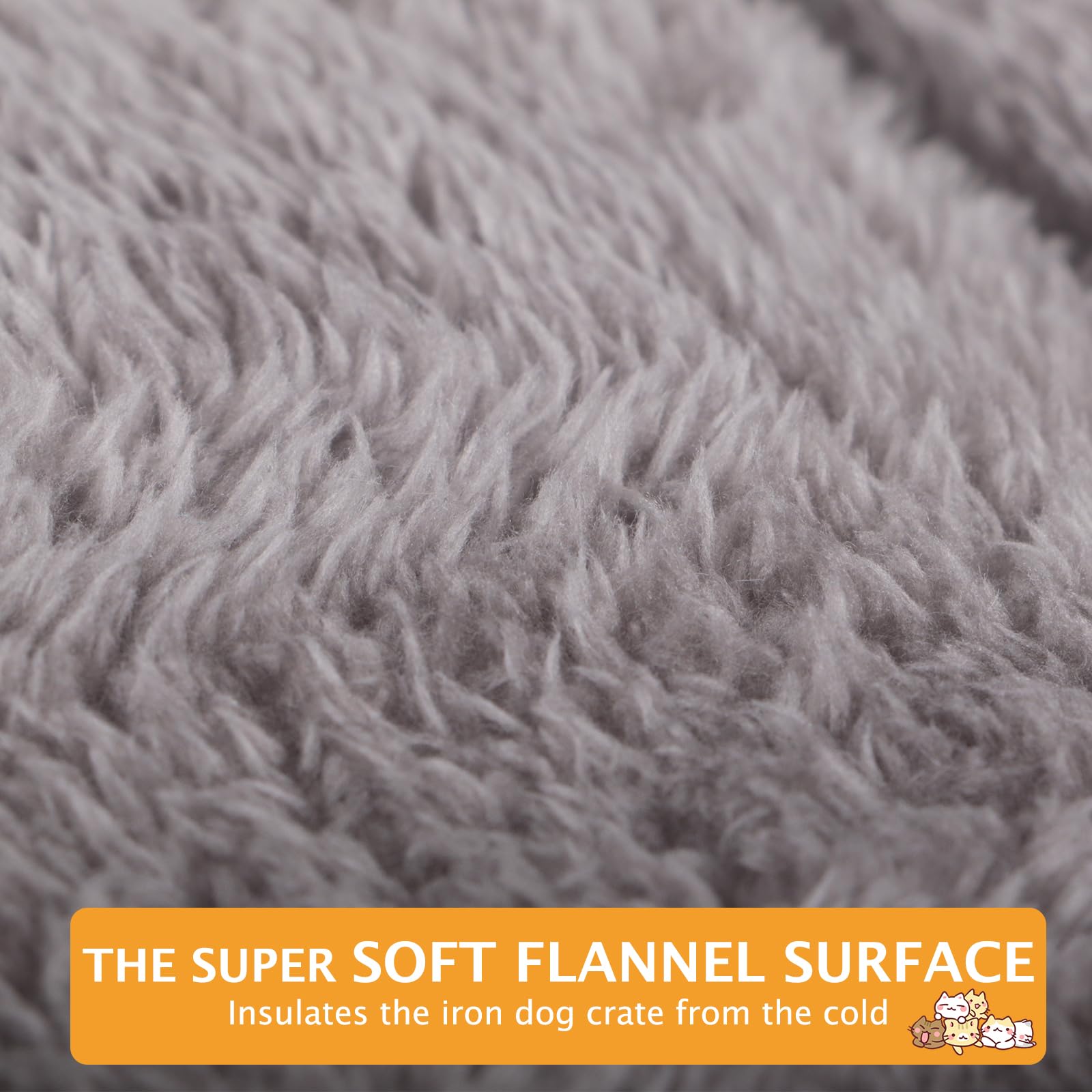 Vetasac Dog Bed Mat, Soft And Warm Pet Cushion, Dual Purpose Washable Mattress Bed For Small Medium Large Dog And Cat Sleeping Xb004 (24'X18', Light Grey)