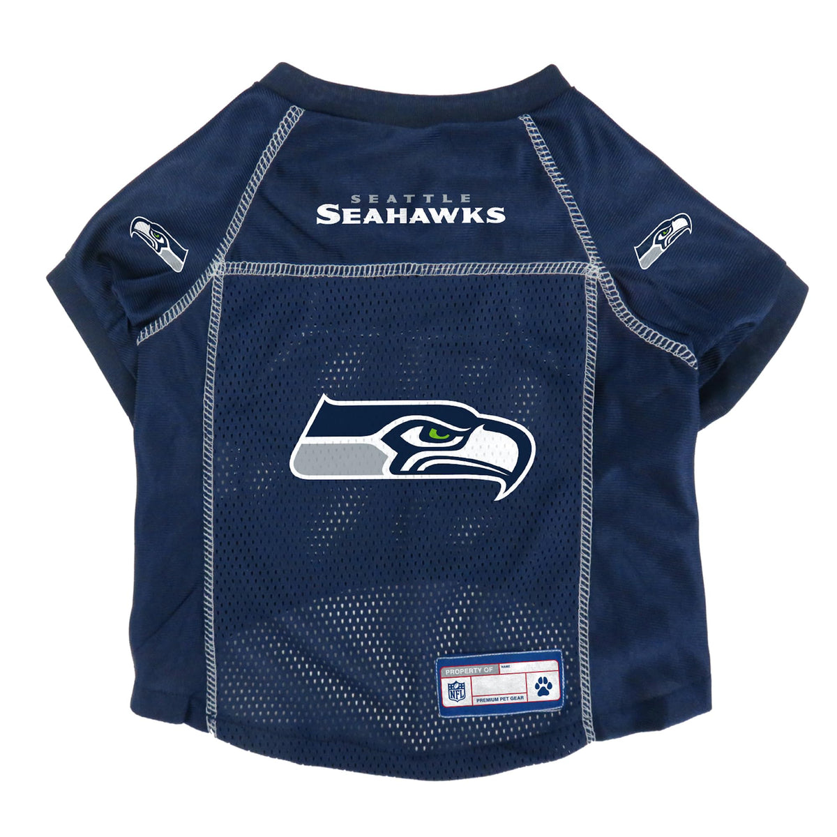 Littlearth Unisex-Adult Nfl Seattle Seahawks Basic Pet Jersey, Team Color, X-Small