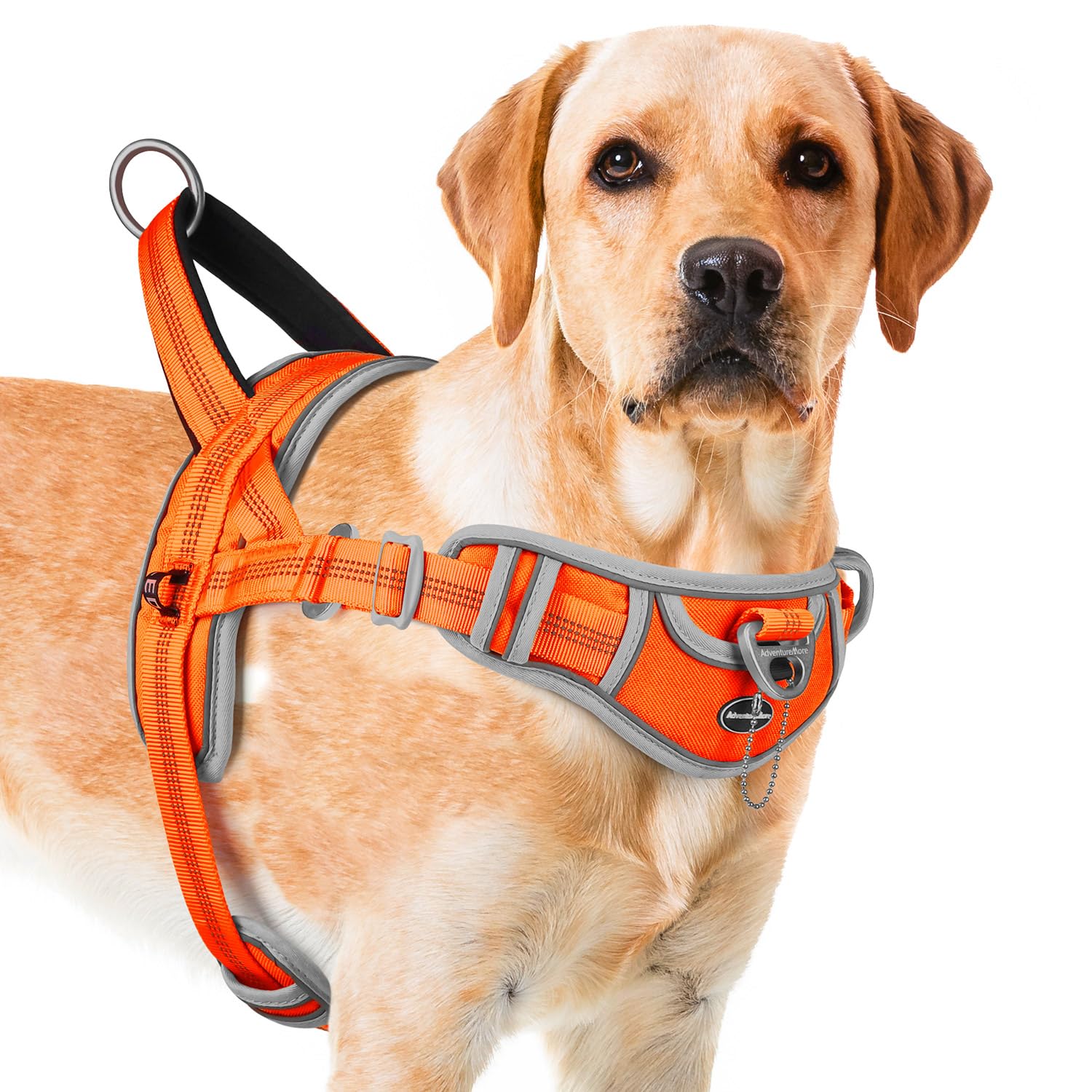 ADVENTUREMORE Dog Harness Medium Sized Dog No Pull, Dog Halter Harness Adjustable Reflective Dog Vest Escape Proof Dog Harness w