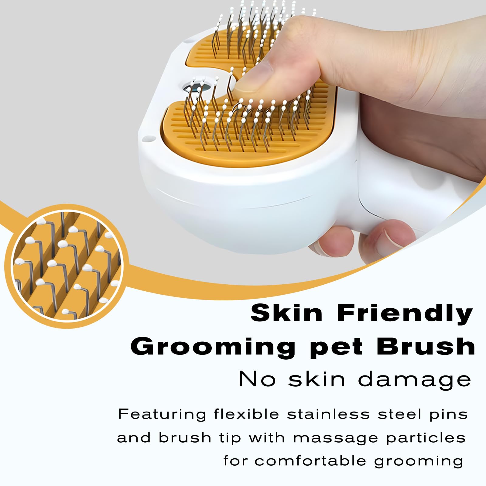 Pet Steam Brush For Dog & Cat - 3-In-1 Spray Hair Removal Comb - Steam For Shedding & Grooming - Water Brush For Long & Short Ha