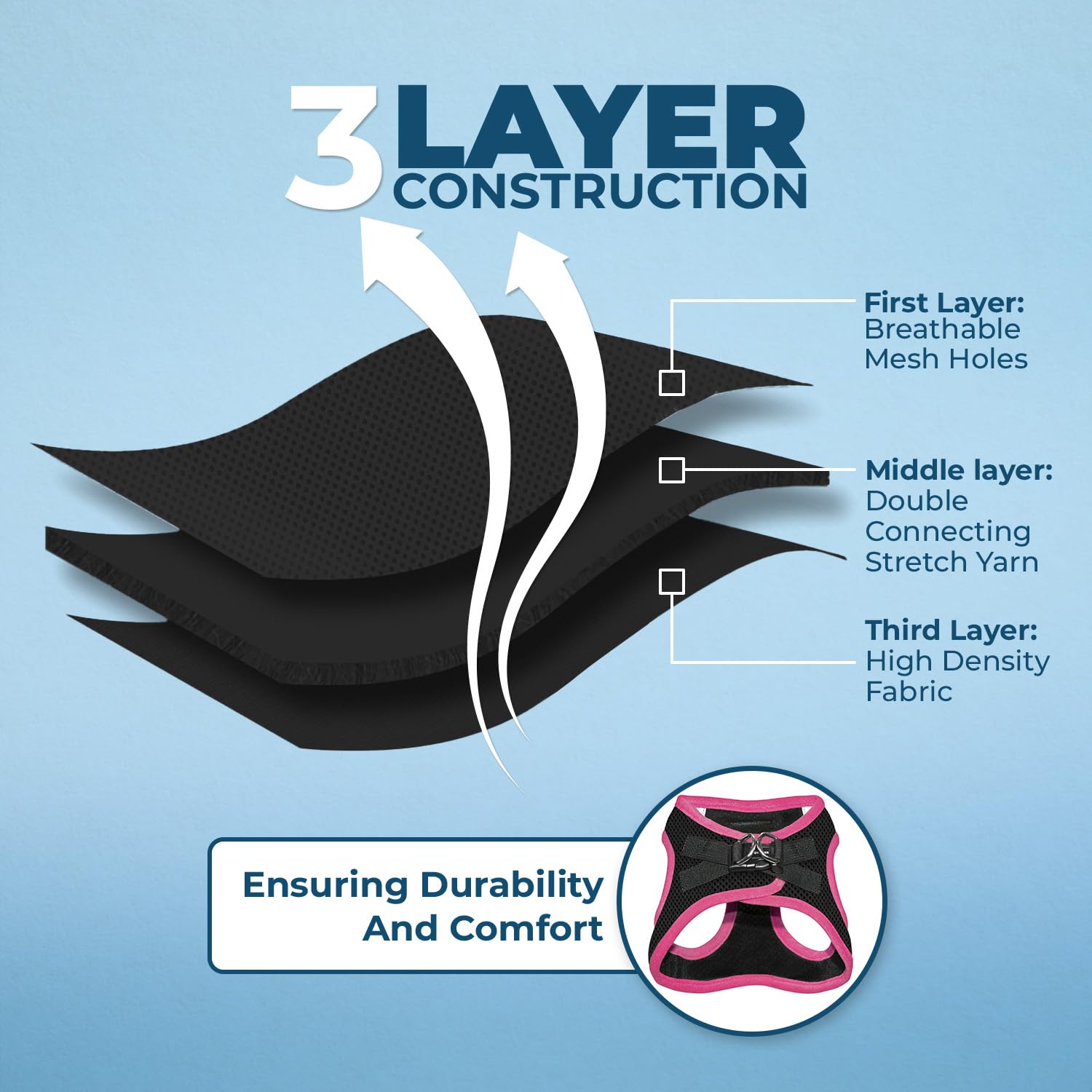 Voyager Step-In Air Dog Harness - All Weather Mesh, Reflective, No Pull Harness For Small, Medium Dogs, Cats - Secure With Hook