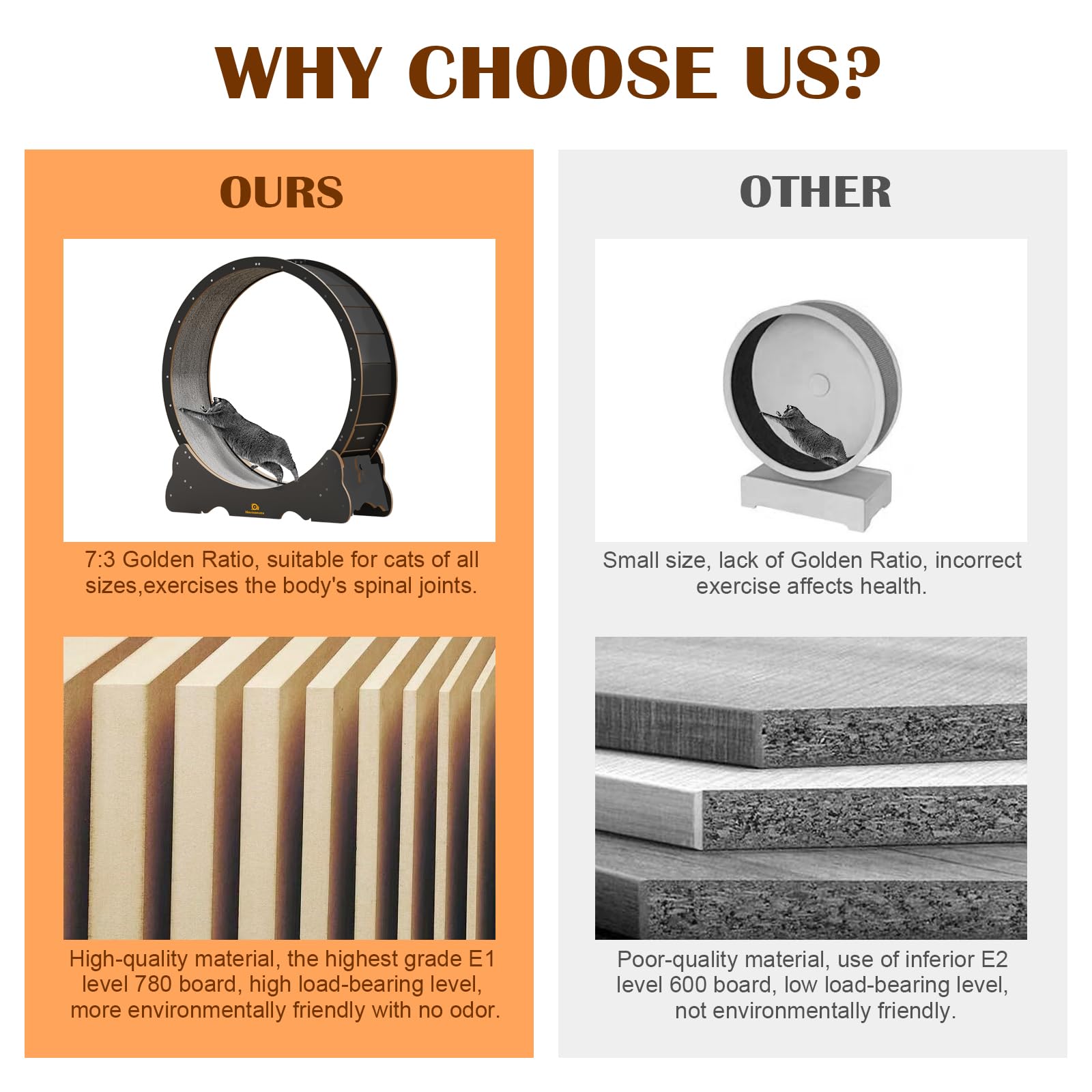 Cat Wheel, 47'' Xl Large Cats Exercise Running Wheel, Cat Treadmill For Indoor Cats