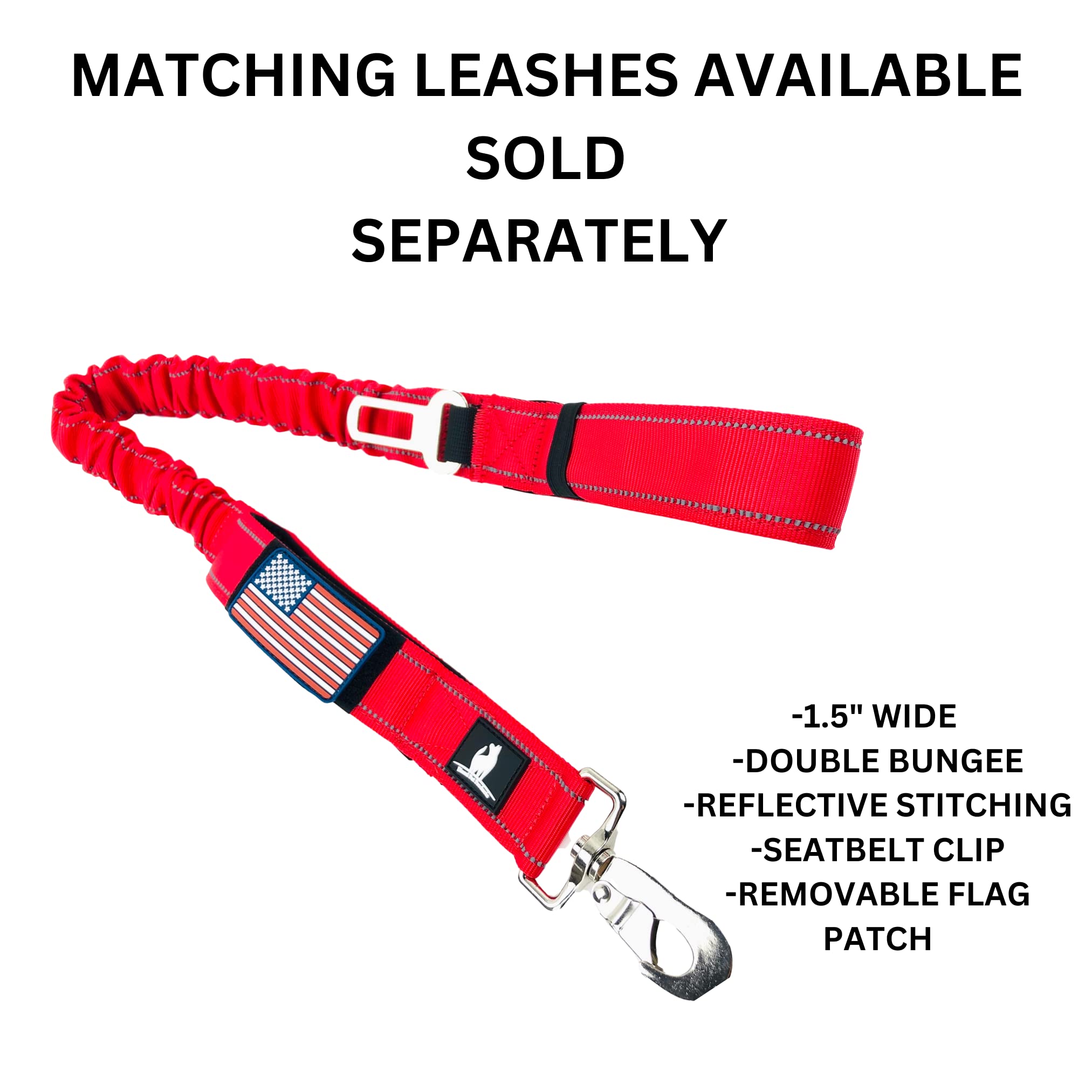 2' Personalized Tactical Dog Collar - Wide Thick Military Style With Strong Belt Buckle Closure - American Flag Patch - Reflective - Med And Xl Sizes For Large Dogs