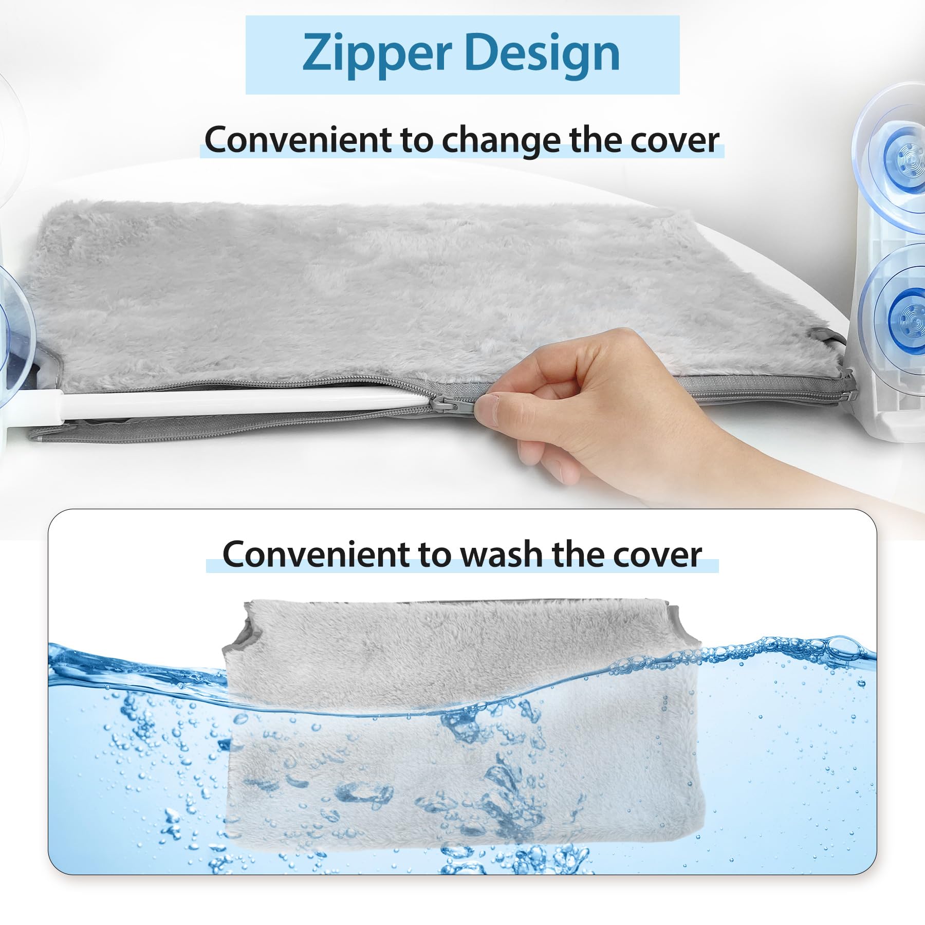 L&W Bros. Cat Window Perch Indoor Foldable Hammock With 4 Updated Suction Cups Easy To Assemble For Heavy Large Cats (M 1Pc)