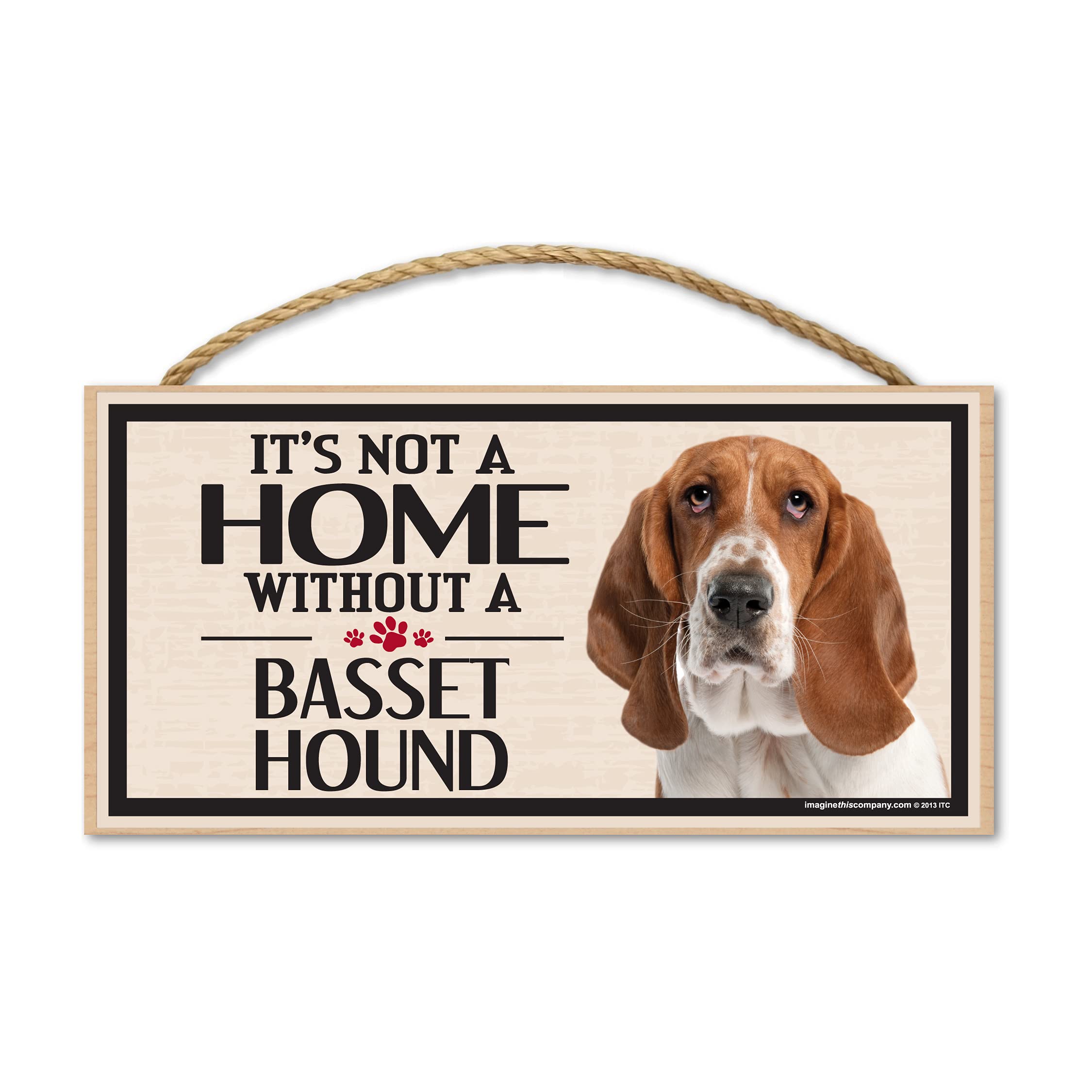 Imagine This Wood Sign For Bassett Hound Dog Breeds