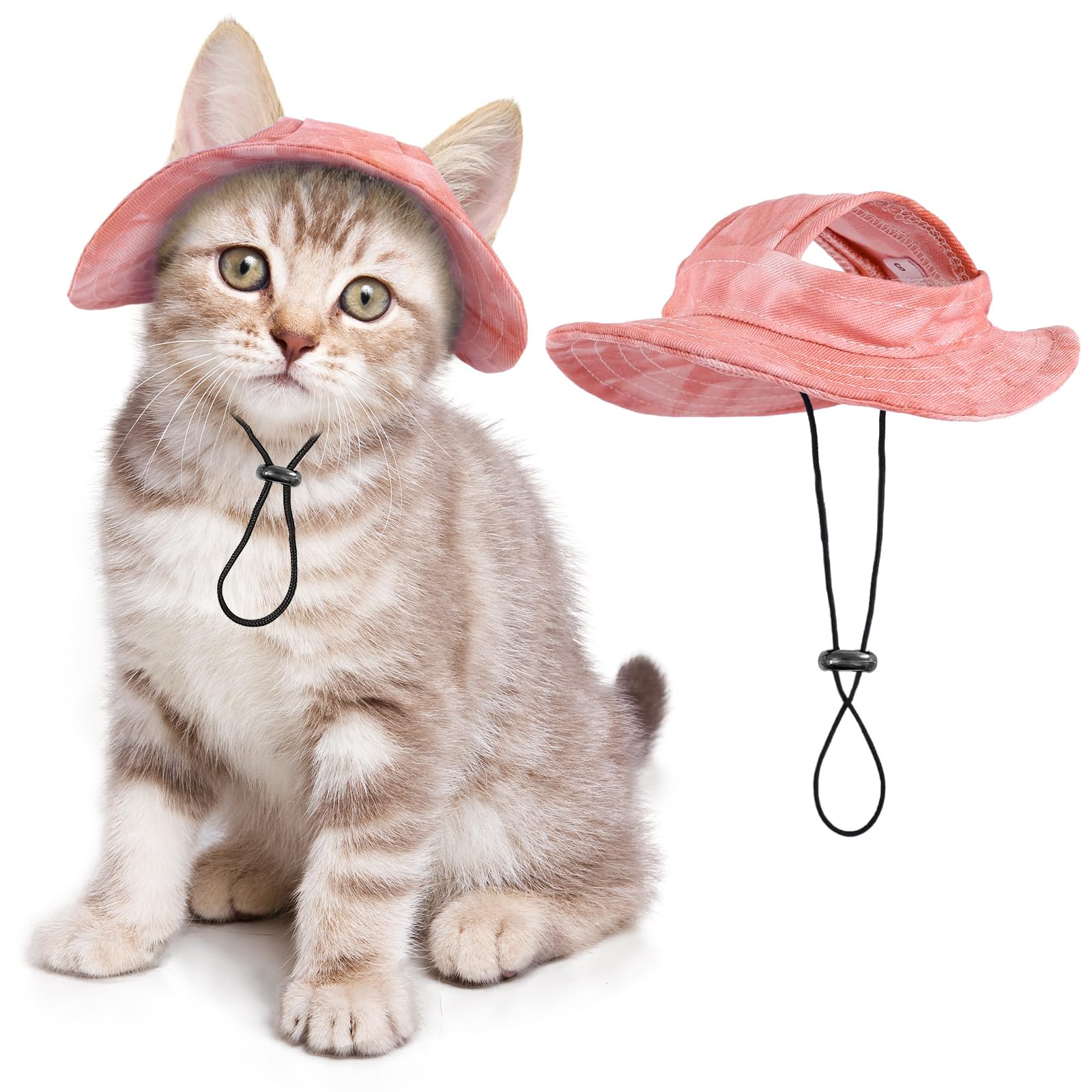 Cat Hat For Cats Only With Adjustable String Pet Hat Small Pet For Small And Medium Cats Birthday Party Costume Decoration (Medi