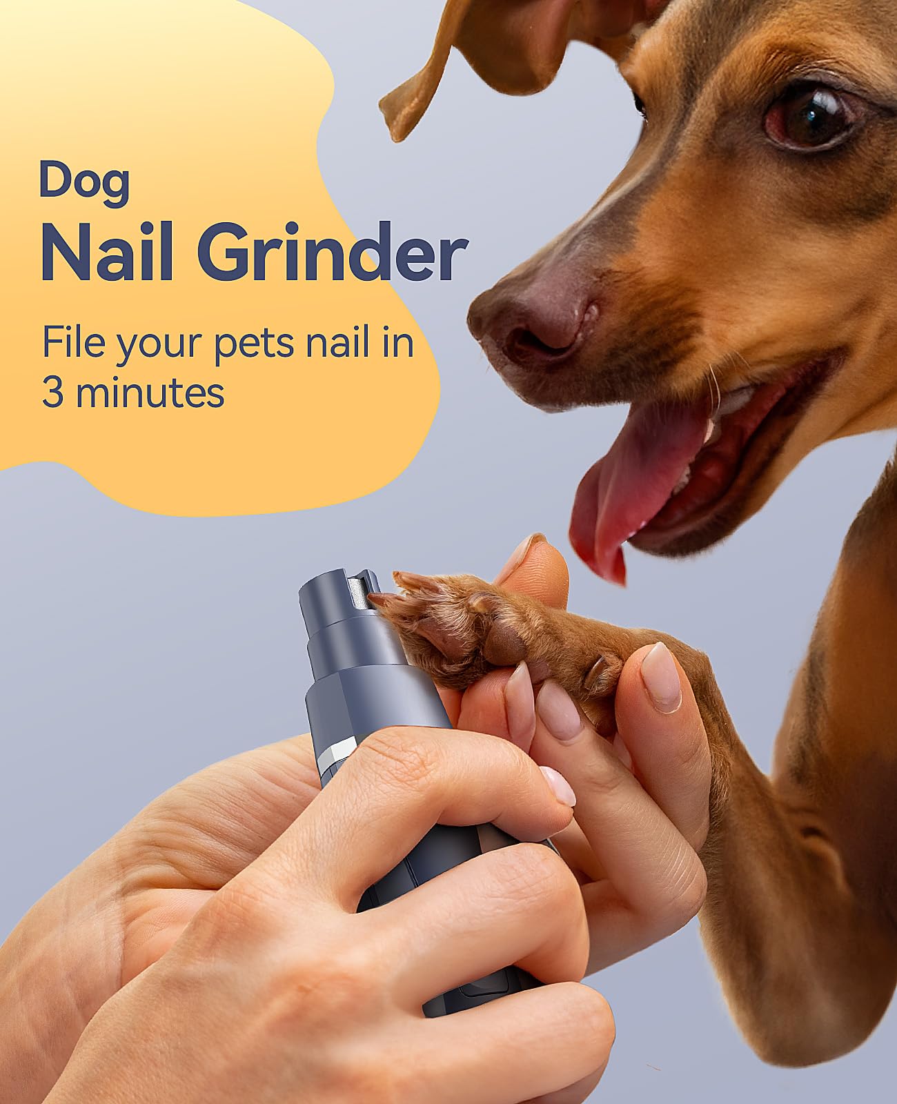 Oneisall Dog Clippers Grooming Kit 4 In 1, Low Noise Dog'S Paw Trimmer&Nail Grinder,Ipx7 Waterproof Cordless Puppy Trimmer Shave