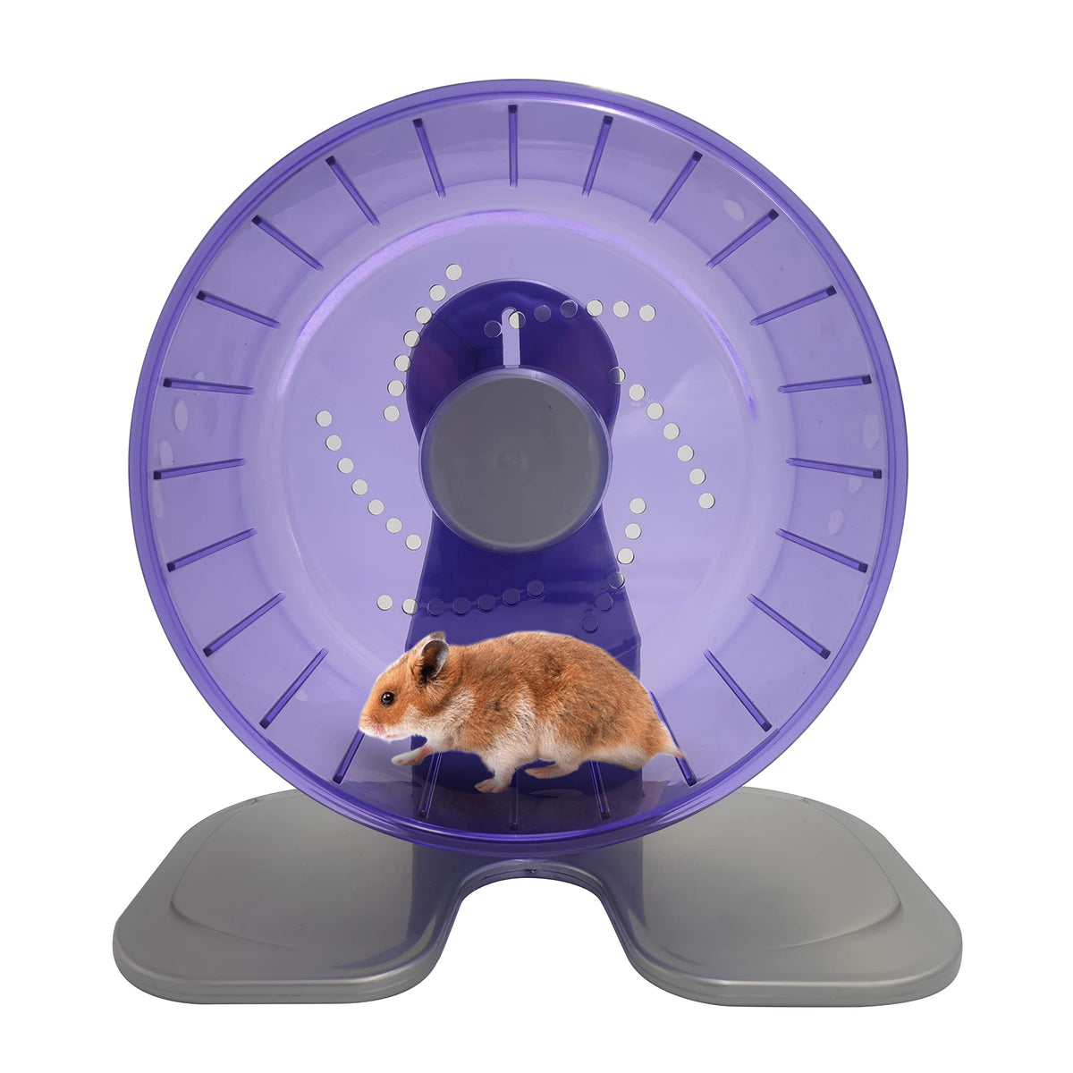 Petest Hamster Exercise Wheel, Silent Spinner Hamster Running Wheels, Diameter 8.3 Inch, Purple