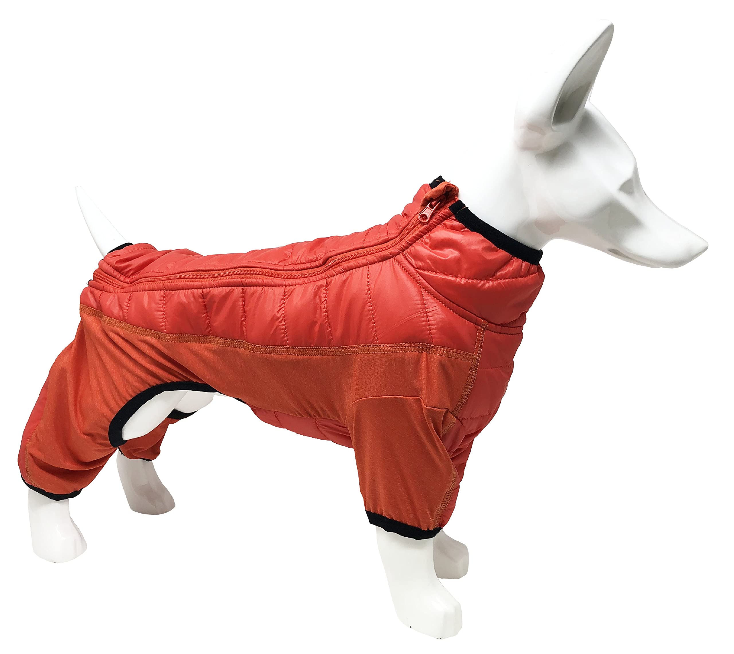 Pet Life Aura-Vent Lightweight 4-Season Stretch and Quick-Dry Full Body Dog Jacket, LG, Red