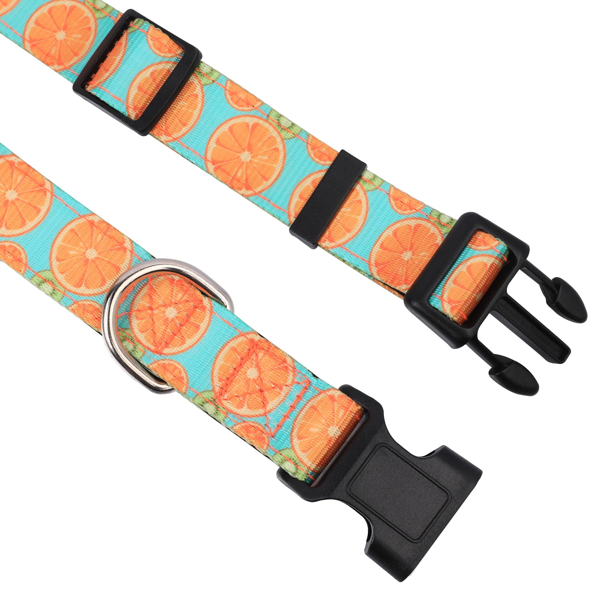 Pwod Reflective Dog Collar, Adjustable Soft Neoprene Padded Nylon Pet Collars With Buckle For Puppy And Small Dogs, Cats, Summer