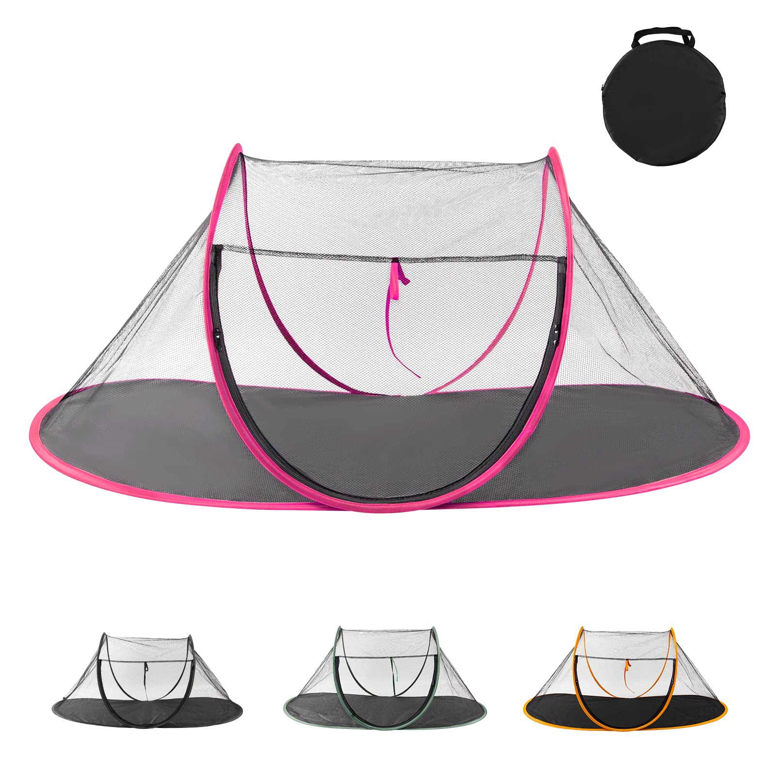 Realife Portable, Foldable Outdoor Cat Tent For Dogs And Small Animals, Rose Red