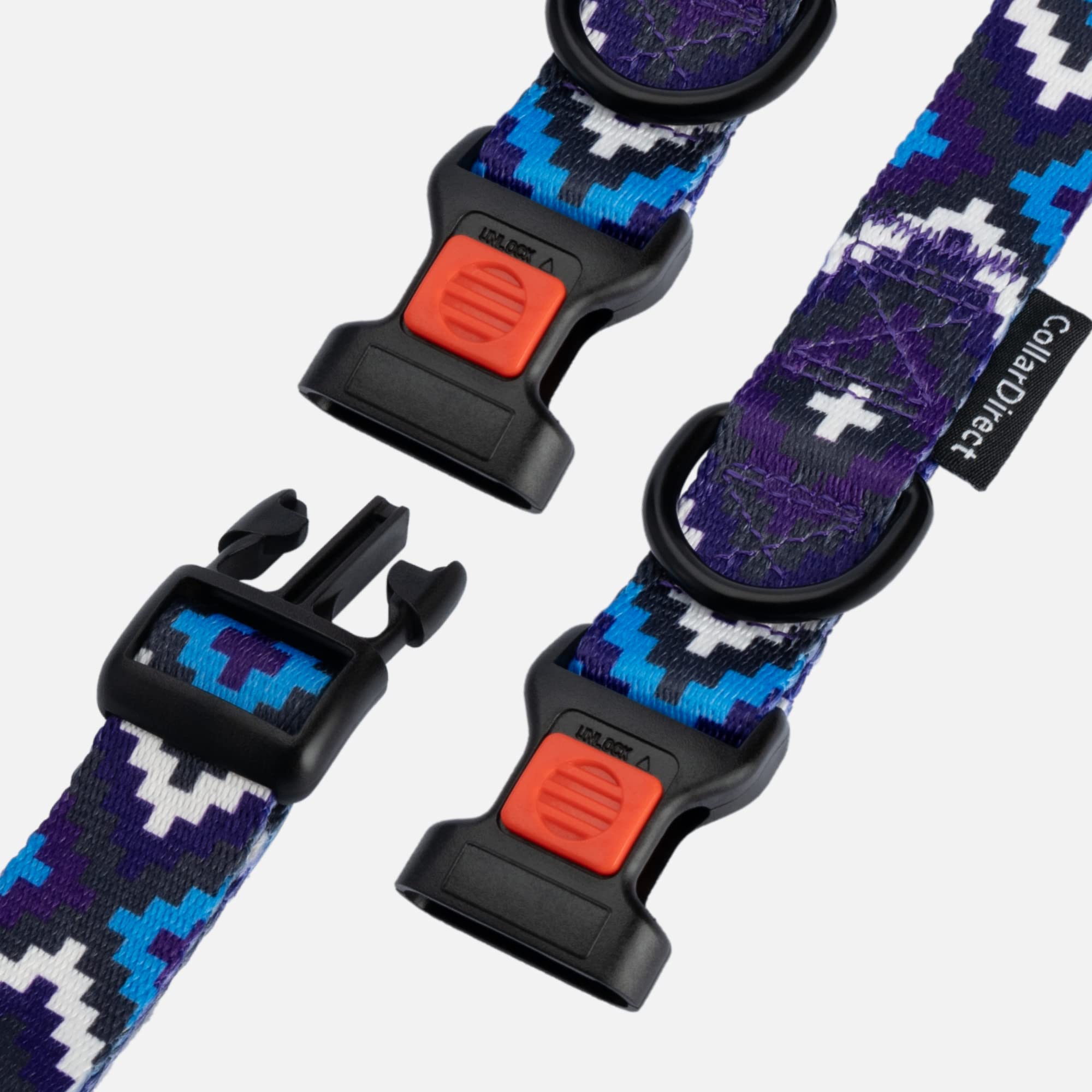 Collardirect Aztec Dog Collar Adjustable Nylon Tribal Pattern Geometric Pet Collars For Dogs Small Medium Large Puppy (Ethnic Te